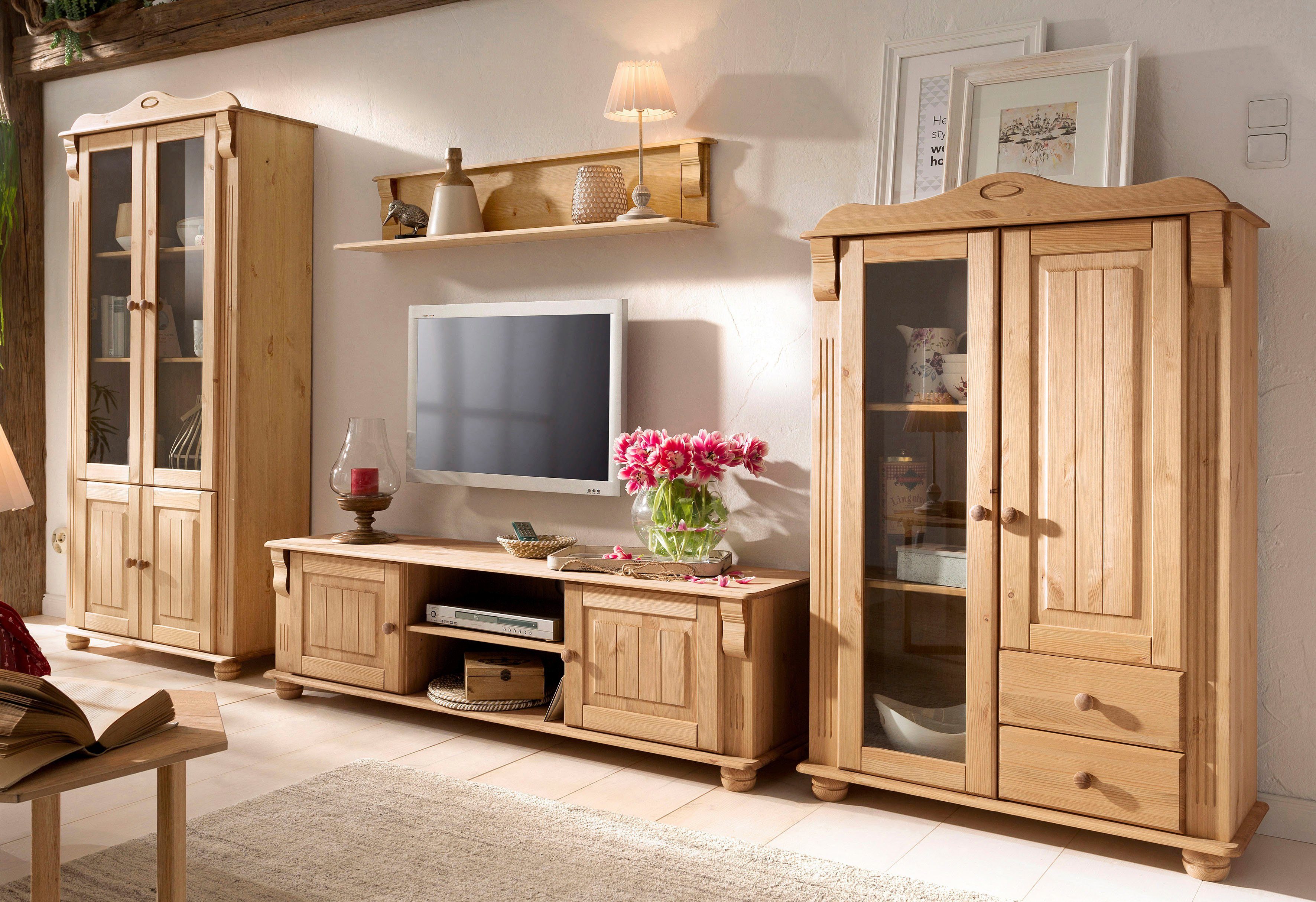 Home affaire Wandplank ADELE Breedte 120 cm, van massief grenen, FSC®
