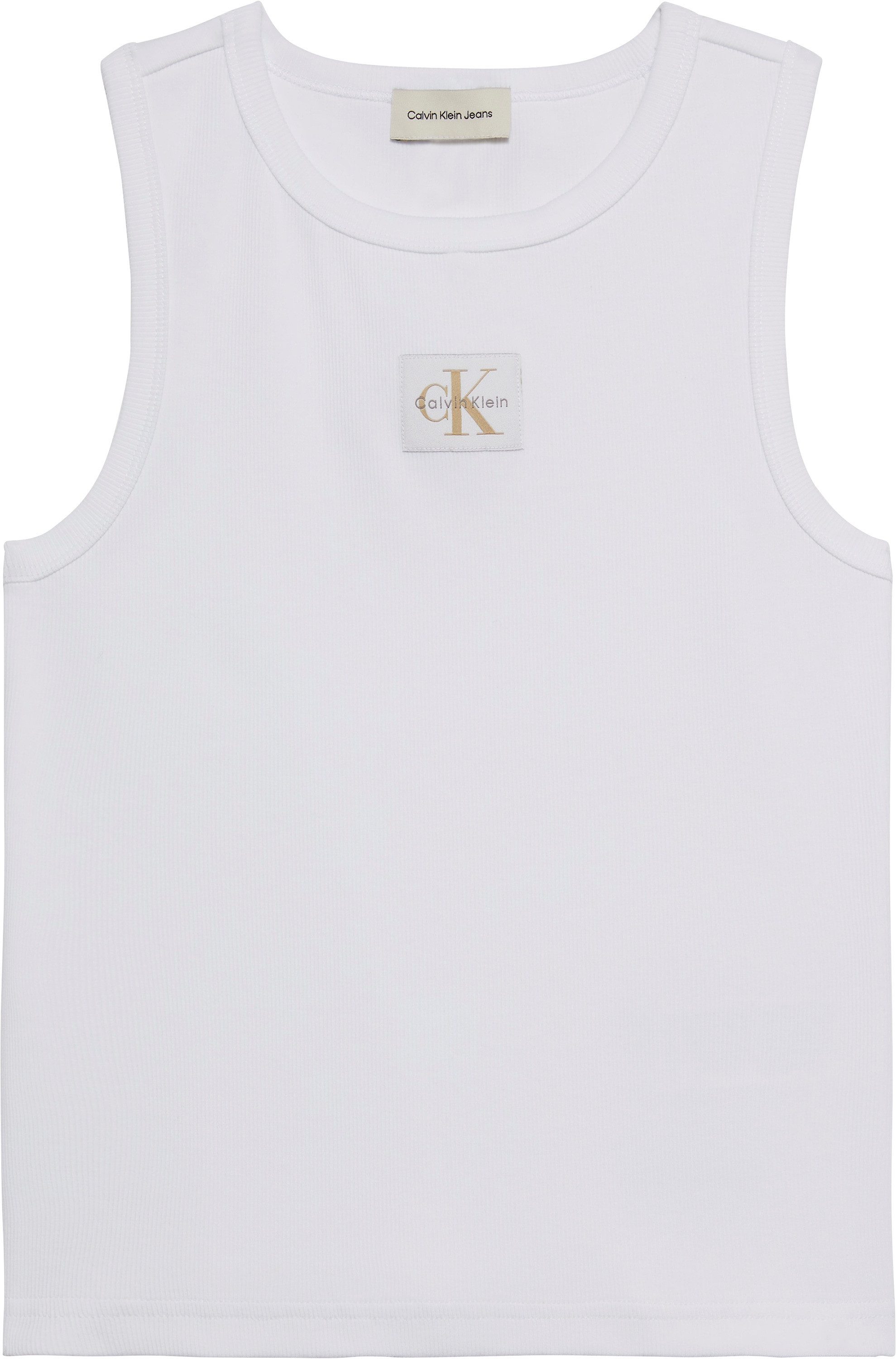 Calvin Klein Tanktop A - WVN LBL 2X2 CTTN
