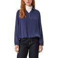 s.oliver blouse met lange mouwen blauw