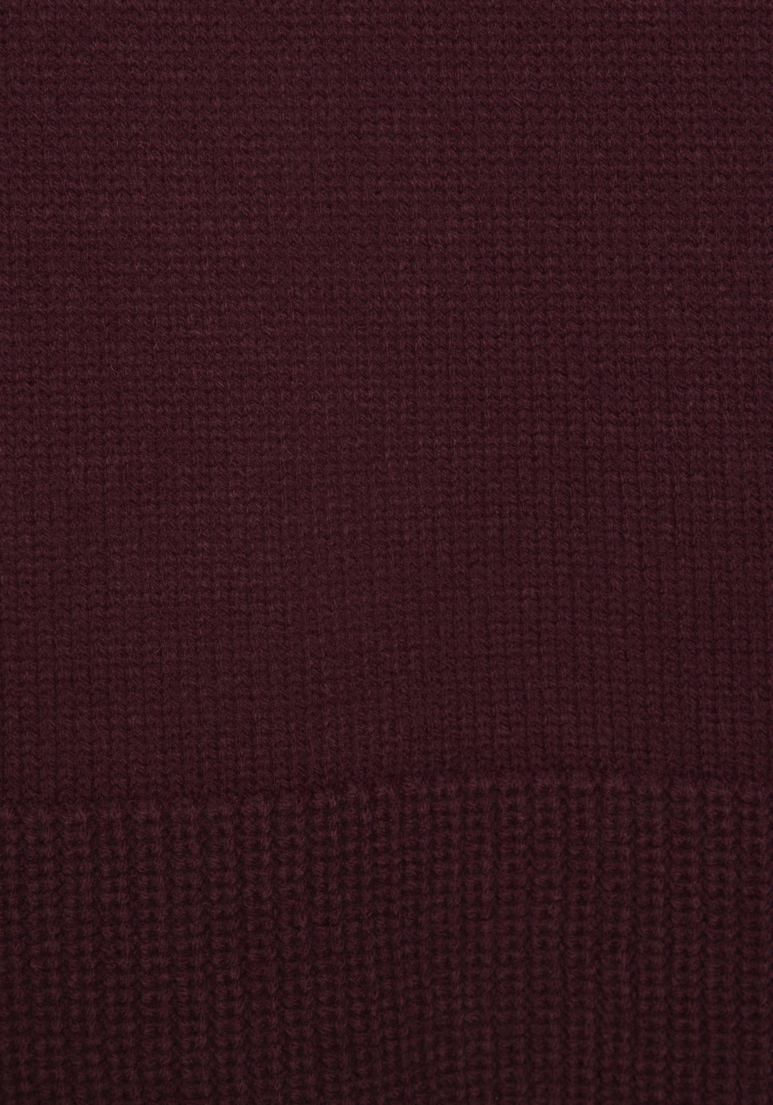 Lascana Gebreide trui met grof brei-details, dames trui met ronde hals