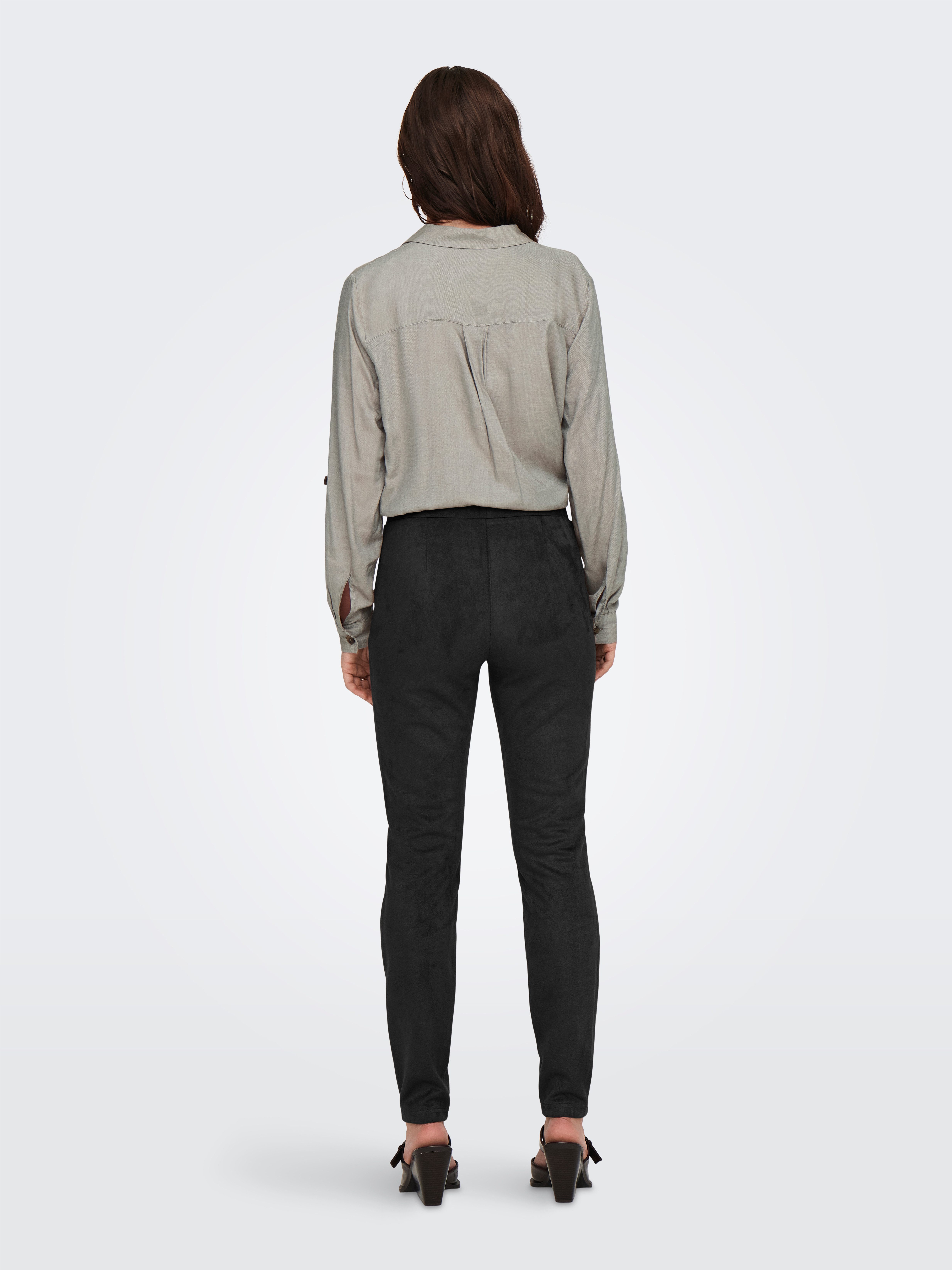 Only Jeggings ONLANGALINE HW FAUX SUEDE LEGGING CC PNT
