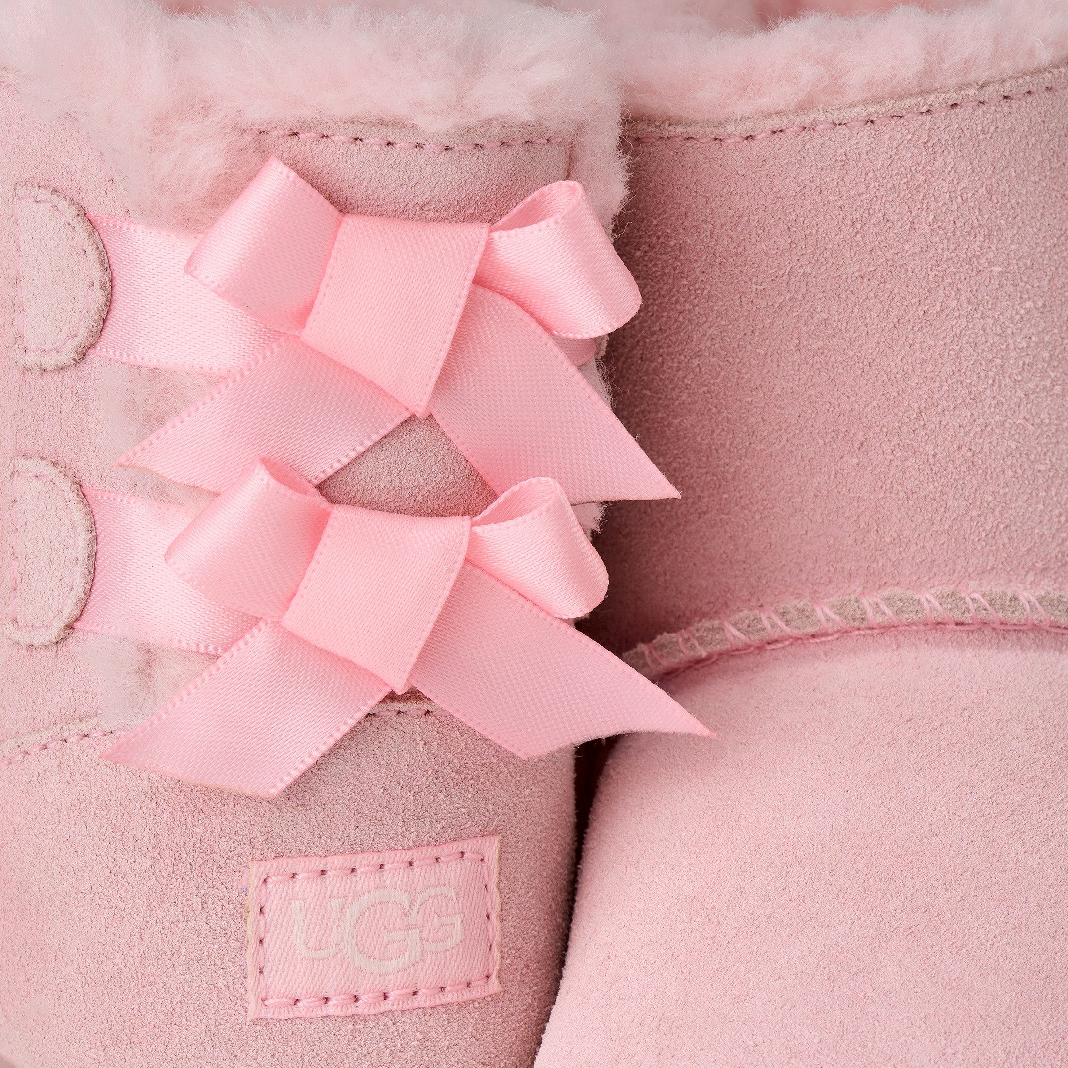 UGG Kruipschoentjes BABY BAILEY BOW Babyschoen, huispantoffel, winterlaars met praktische klittenbandsluiting