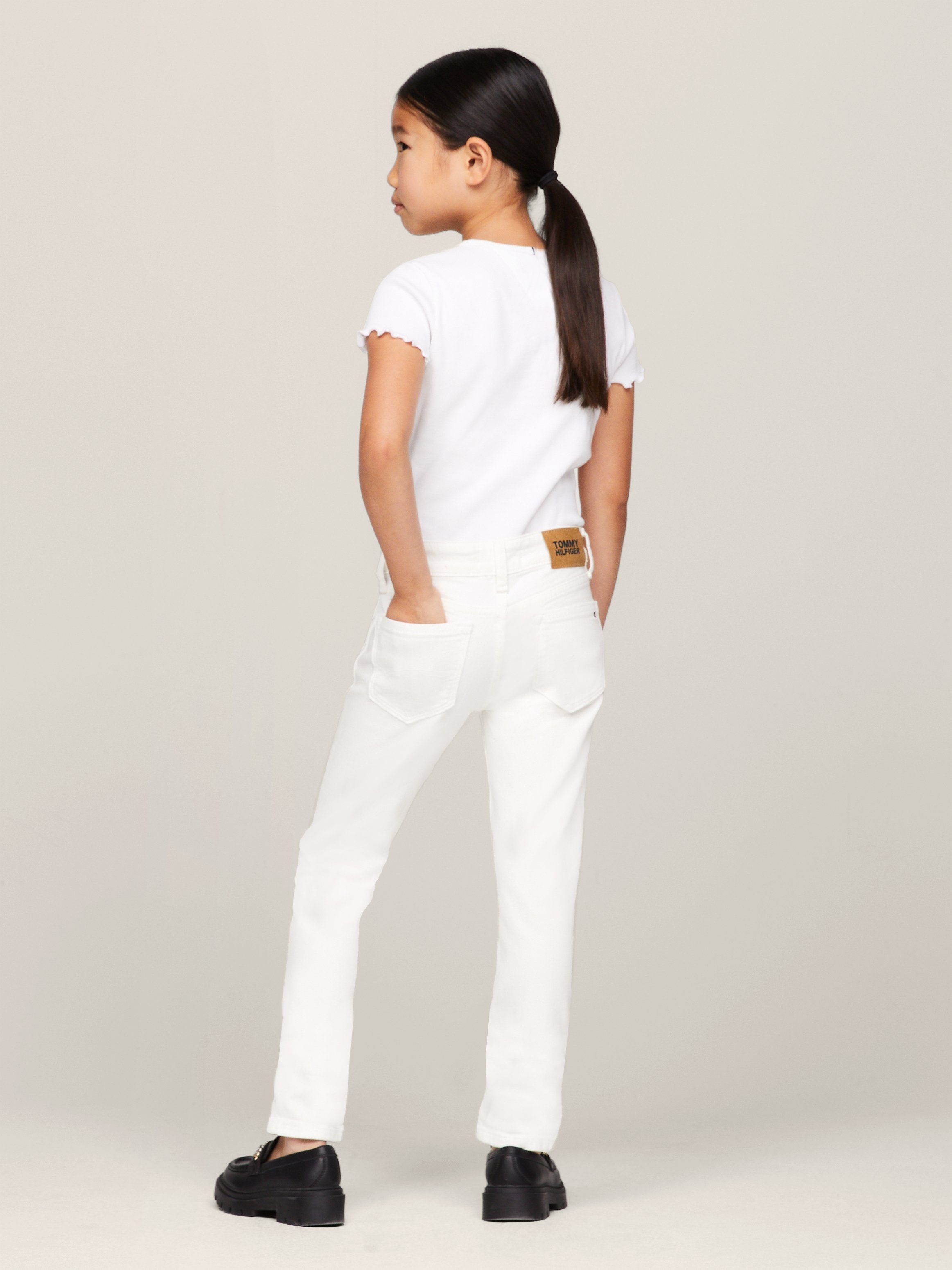 Tommy Hilfiger Slim fit jeans NORA WHITE Kinderen tot 16 jaar