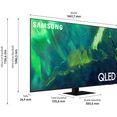 samsung qled-tv gq85q70aat, 214 cm - 85 ", 4k ultra hd, smart tv, quantum hdr - quantum prozessor 4k - dual led - 100% kleurvolumes grijs