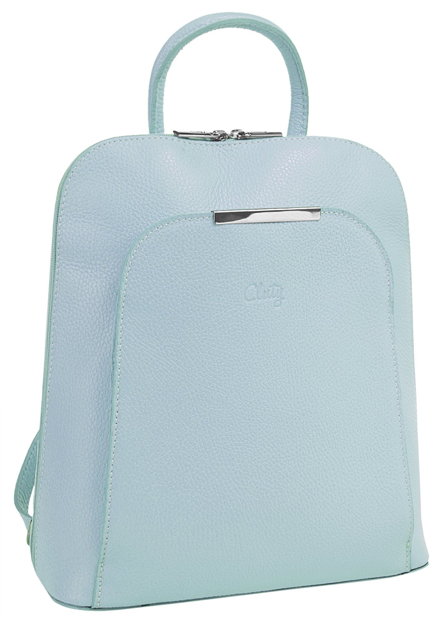 Cluty Rugzak echt leer, made in italy