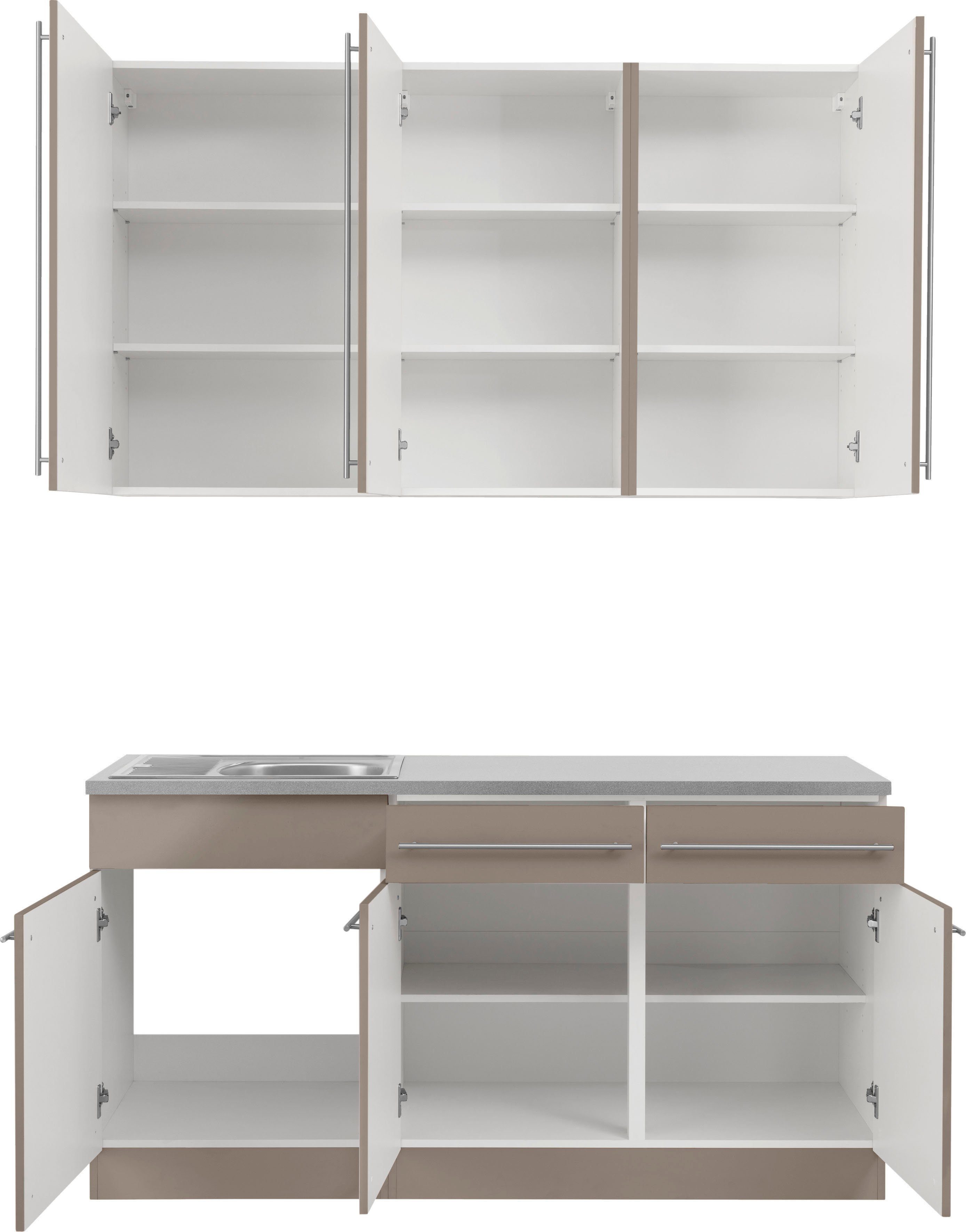 wiho Küchen Pantry keuken Chicago zonder elektrische apparaten, breedte 160 cm