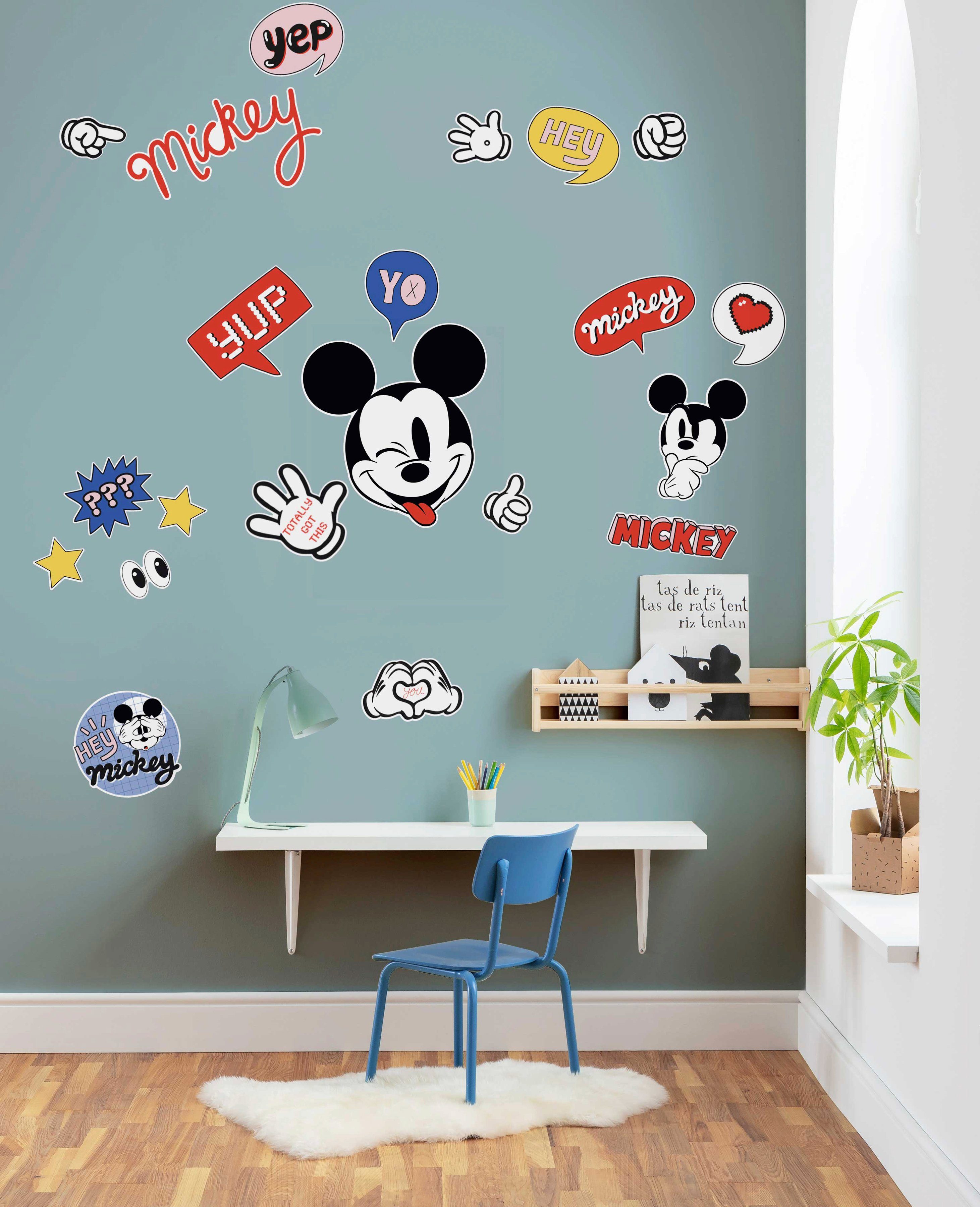 Komar Wandfolie Ist a Mickey Thing zelfklevend, wandstickers, kinderkamer (set)