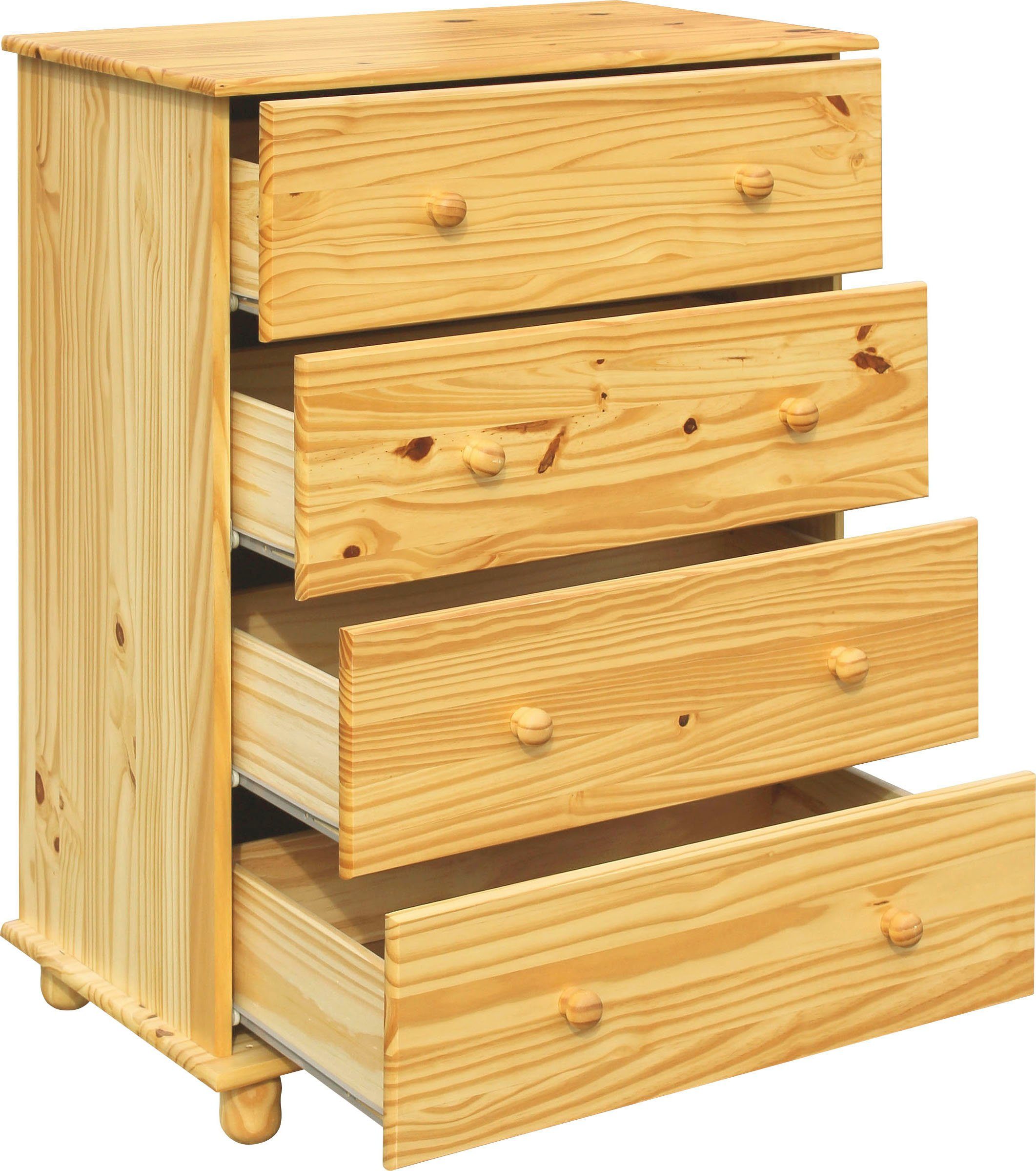 Home affaire Kast Chur gemaakt van massief grenen, breedte 80 cm, hoogte 102 cm