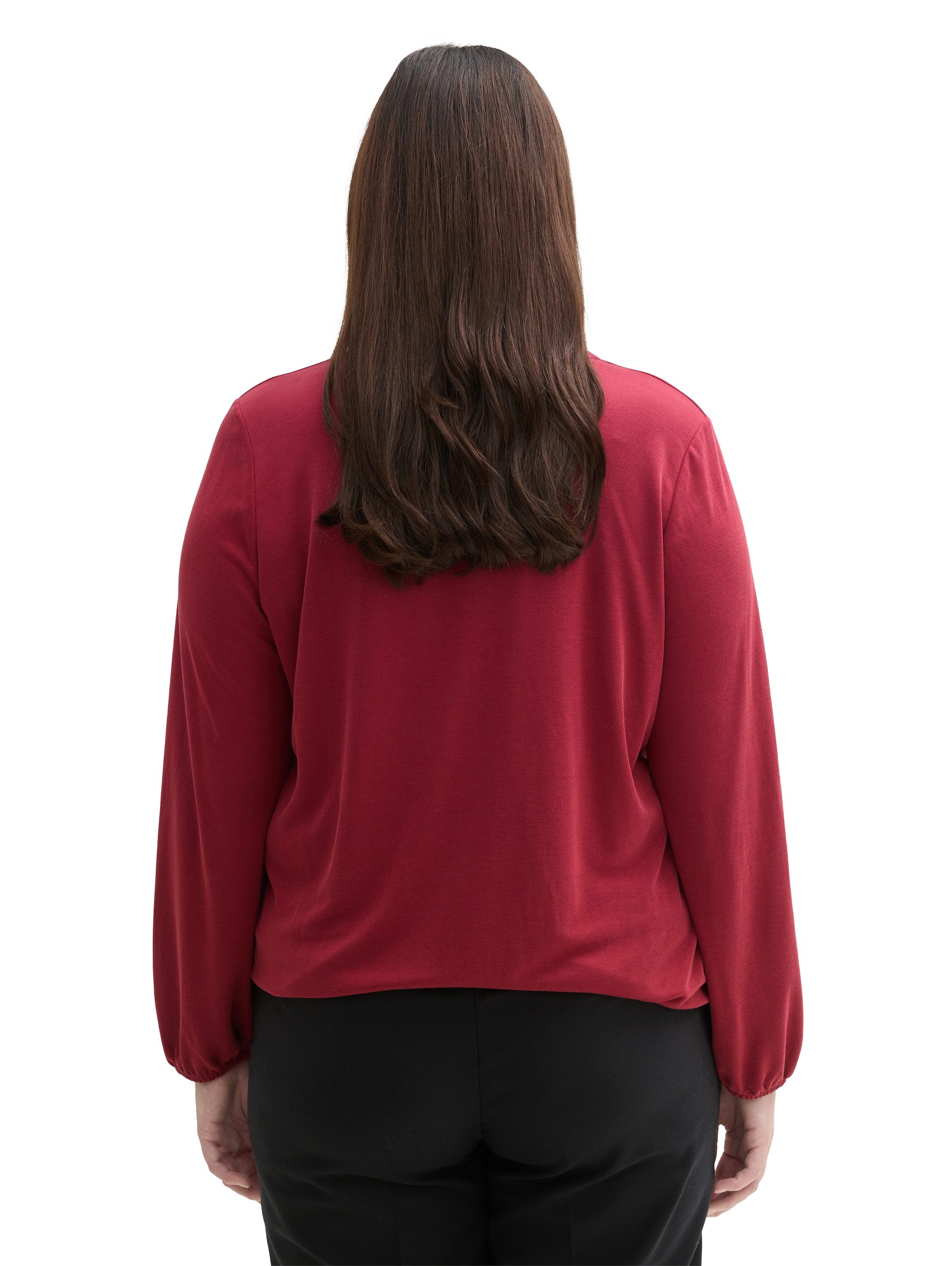 TOM TAILOR MY TRUE ME Shirt met lange mouwen met v-hals
