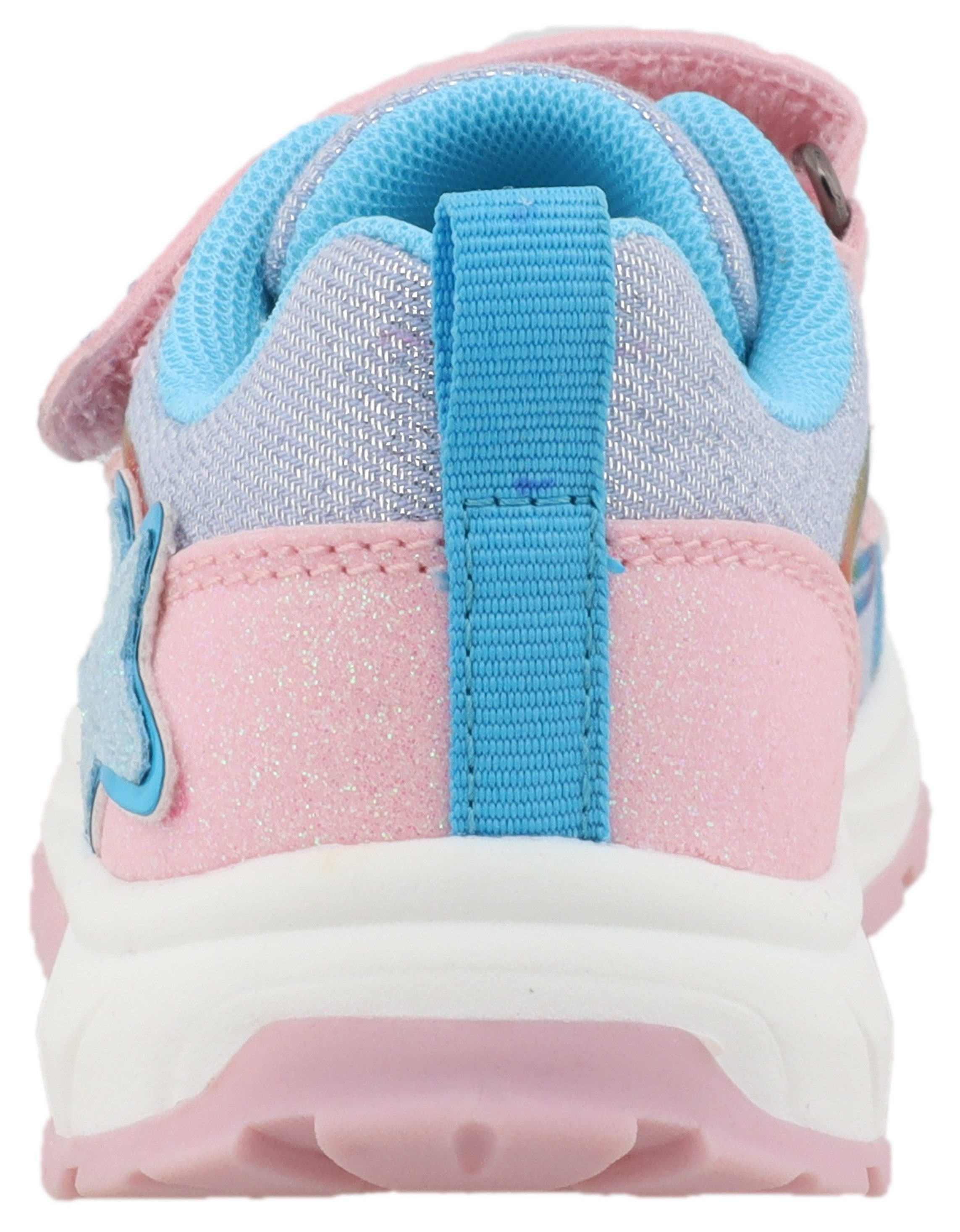Lurchi Klittenbandschoenen ABELIA , met strepen in regenboogkleuren, maat sjabloon om te downloaden