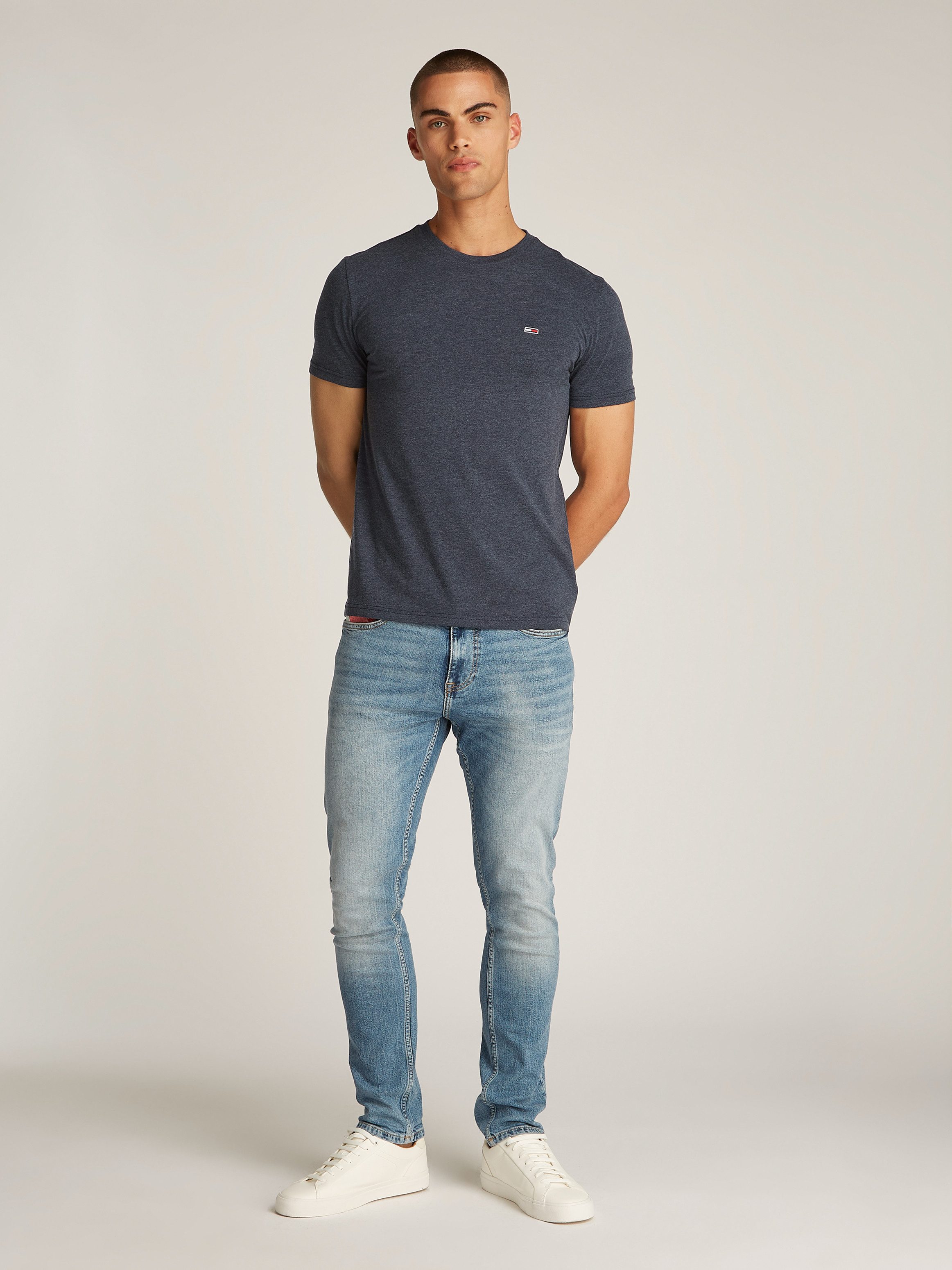TOMMY JEANS T-shirt TJM XSLIM JASPE HTR TEE EXT