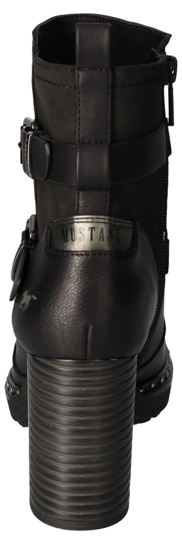 Mustang Shoes Plateaulaarsjes Enkellaars, bikerboots met binnenrits