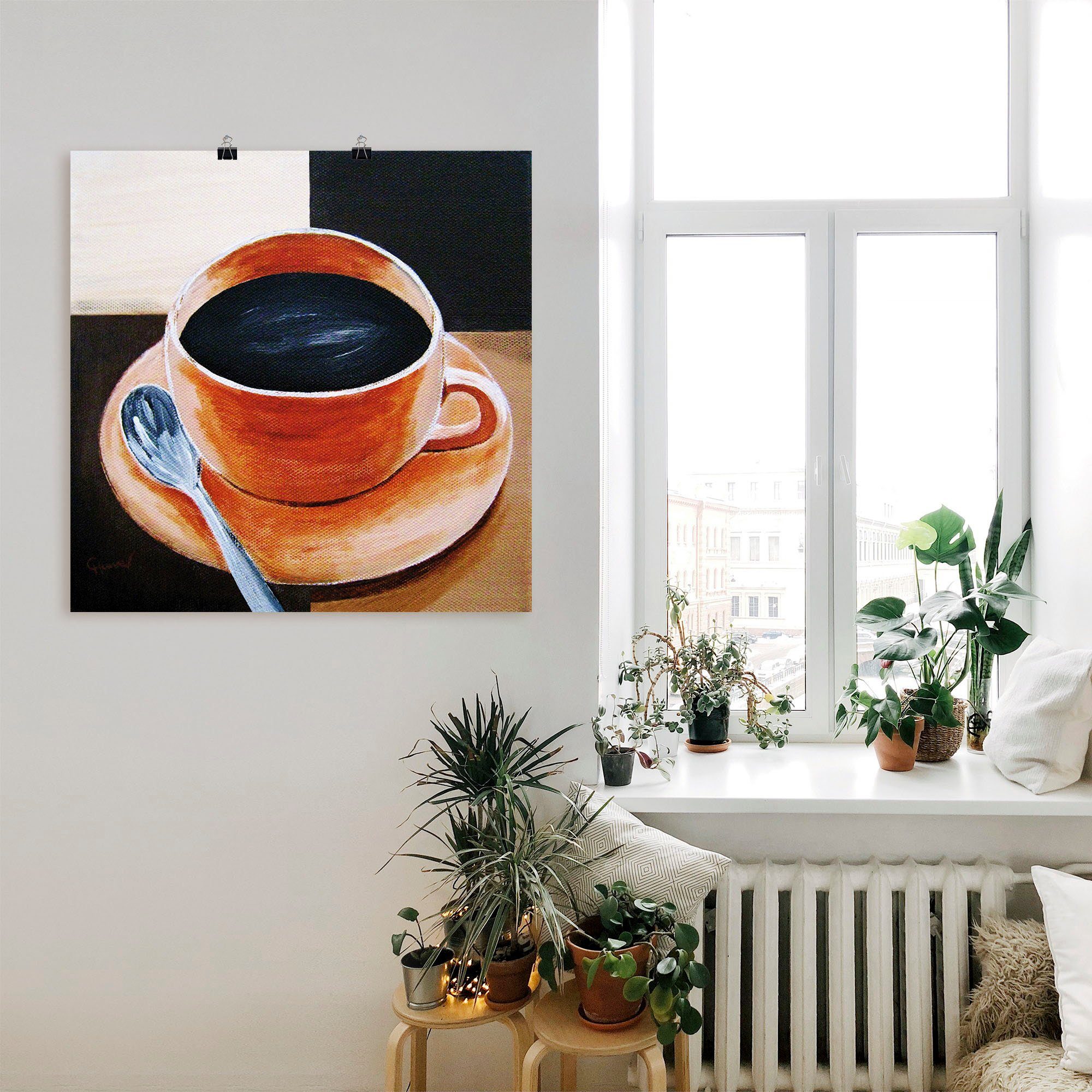 Artland Artprint Koffie als artprint op linnen, poster in verschillende formaten maten
