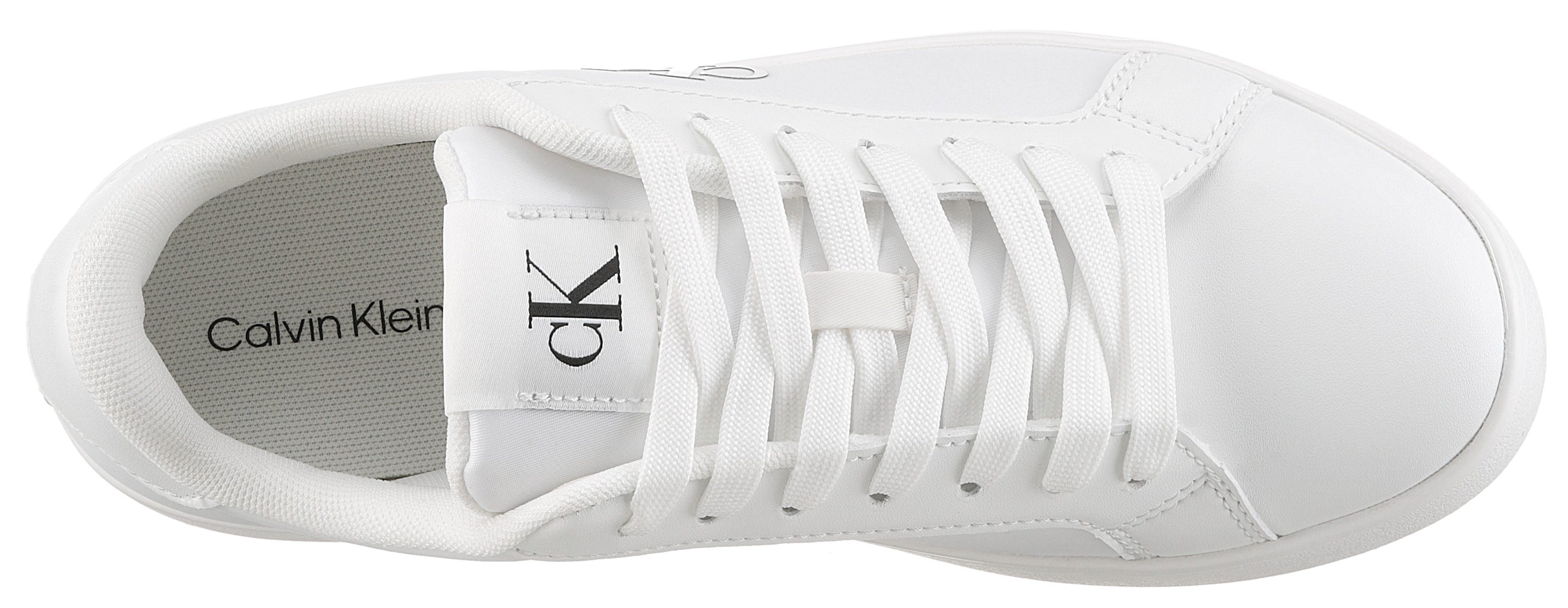 Calvin Klein Sneakers 3 CUPSOLE NY WN , veterschoenen, vrijetijdssneaker, lage schoen met gewatteerde schacht