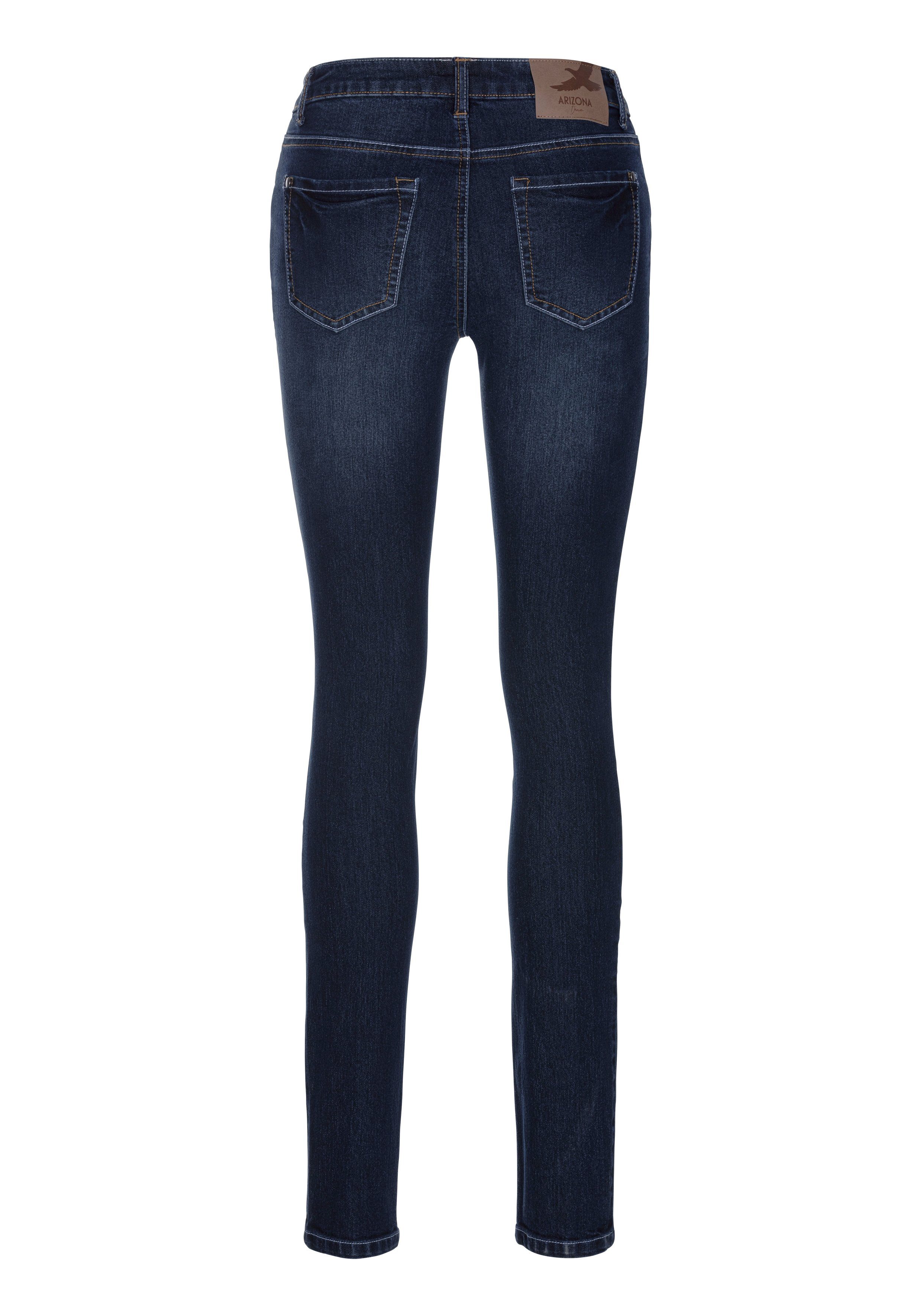 Arizona Skinny jeans normale taille, contrasterende details, used-wassing