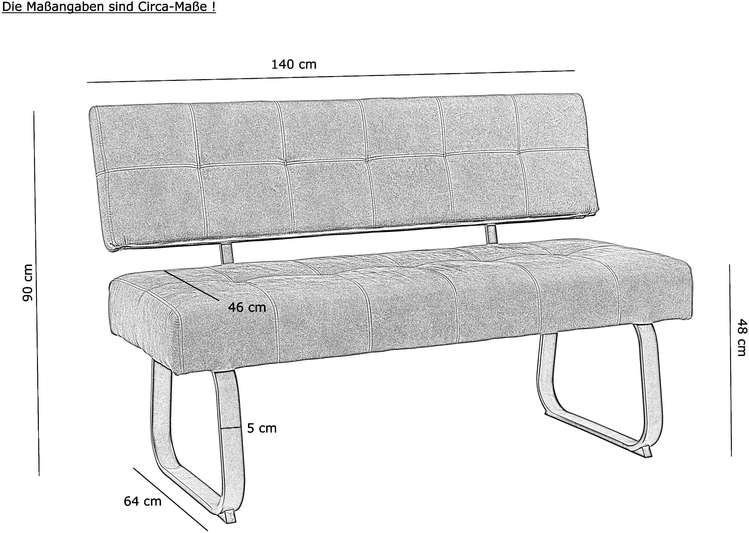 HELA Eethoek Luise I G Comfortstoel met veren, bestseller tafelgroep, eetkamer (set, 4-delig)