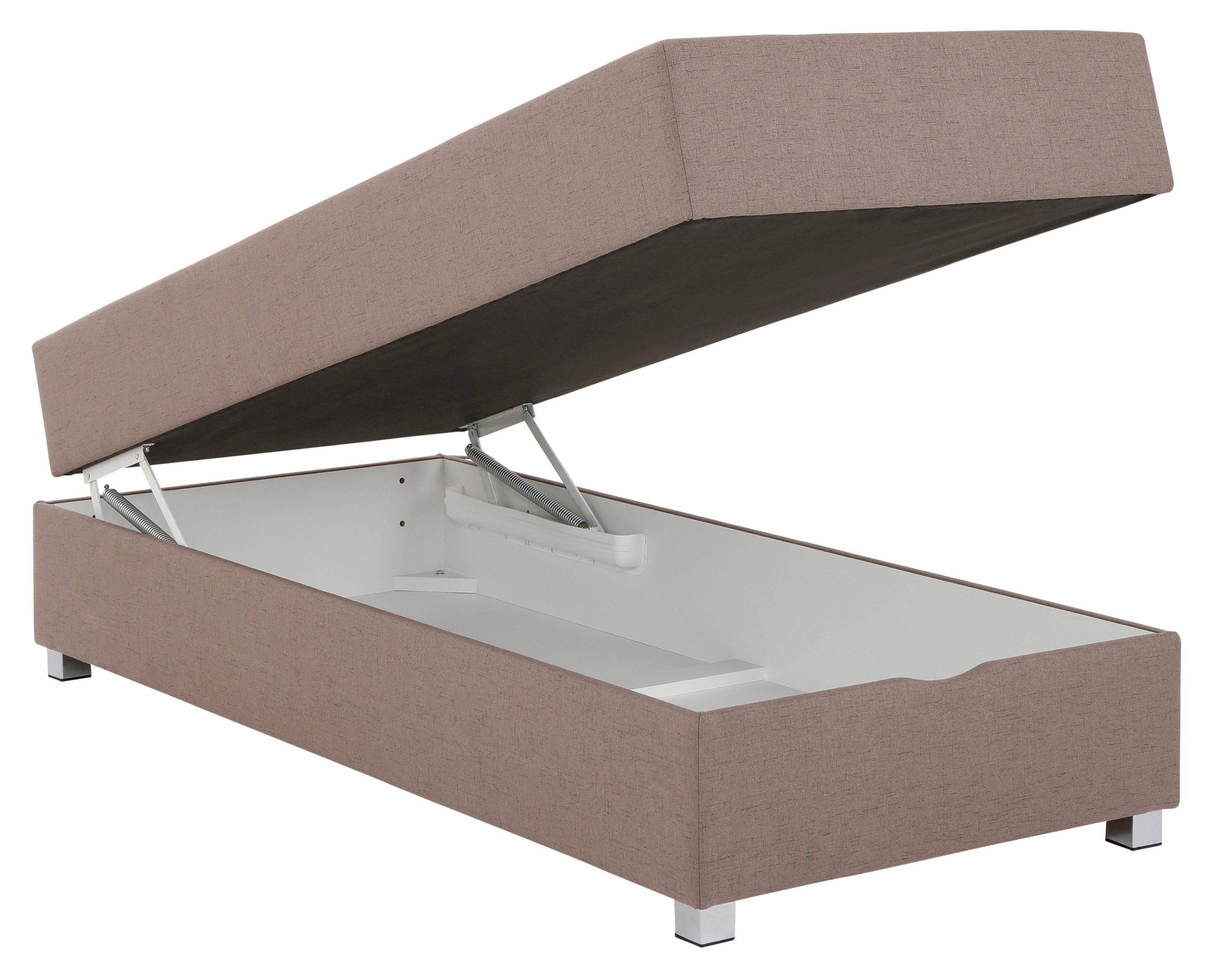 INOSIGN Boxspring Alexis zonder hoofdbord - ideaal voor ruimtes met schuine plafonds, in 4 breedten