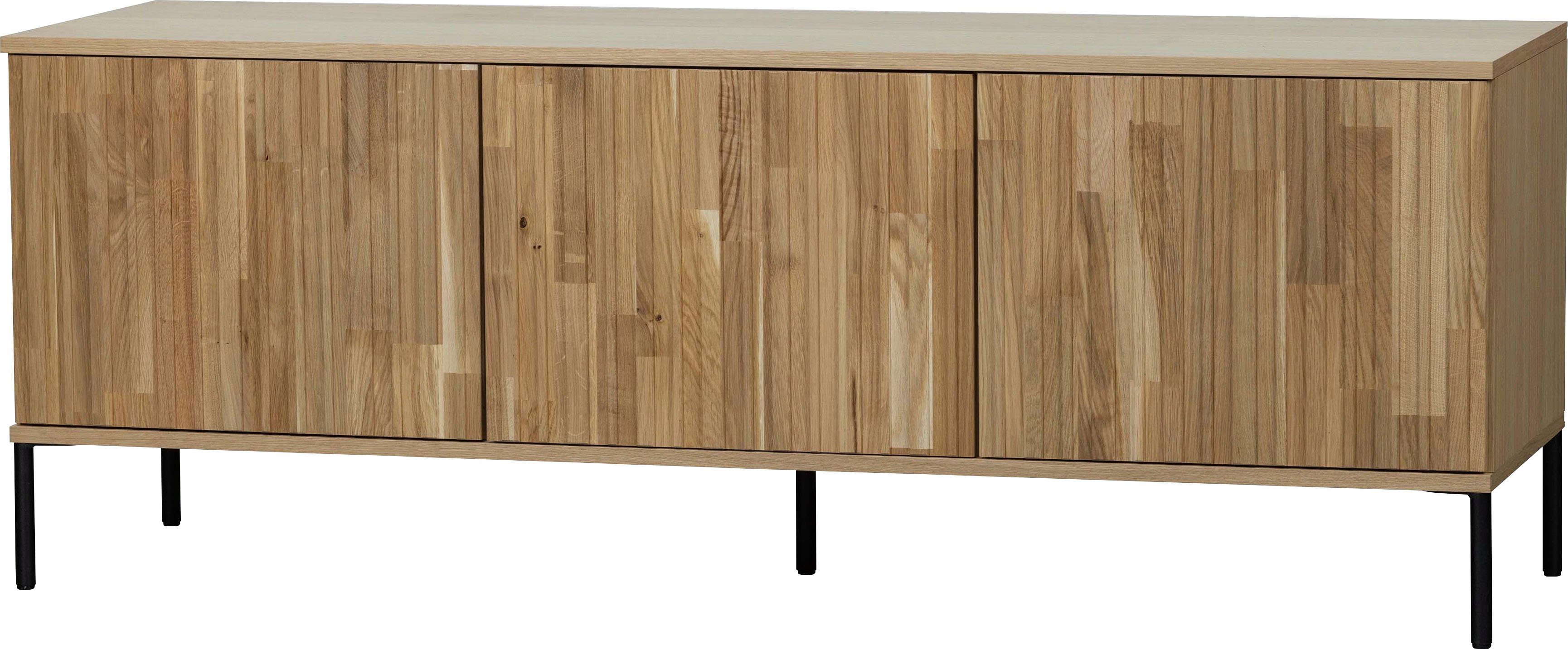WOOOD Dressoir New Gravure, TV-commode, breedte 100 cm of 150 cm Commode hoogte 56 cm, met grafische reliëfdeuren, veel opbergruimte
