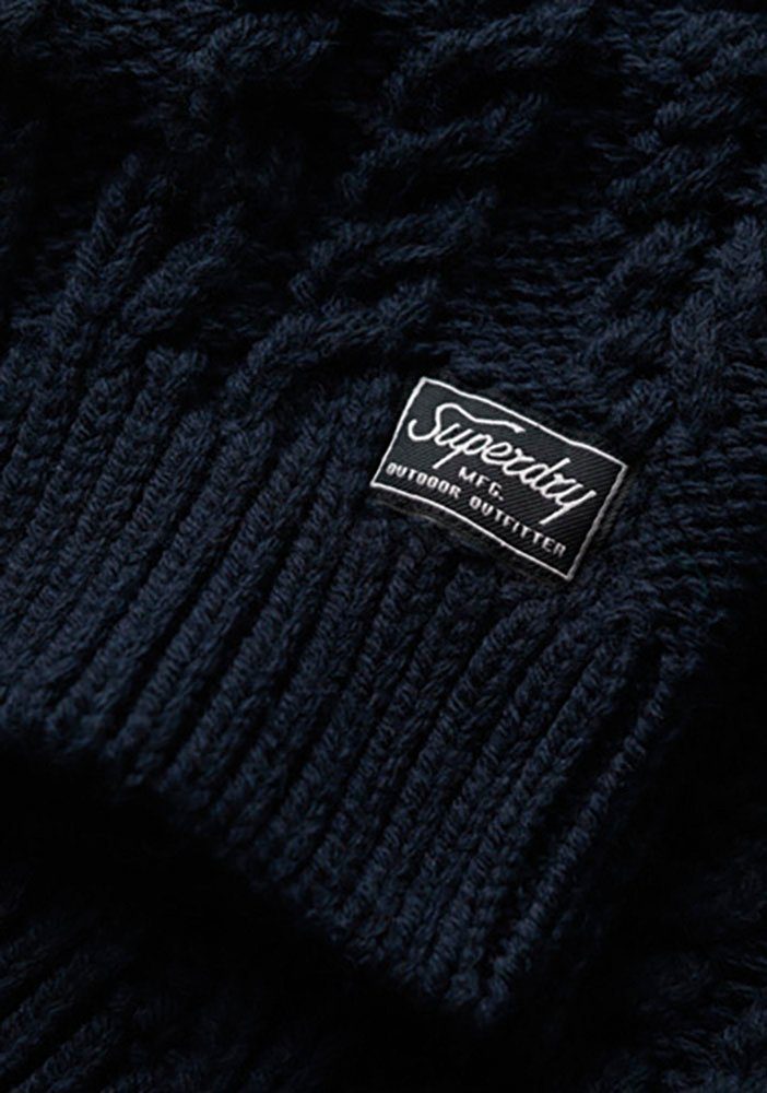 Superdry Coltrui VINTAGE HIGH NECK CABLE KNIT