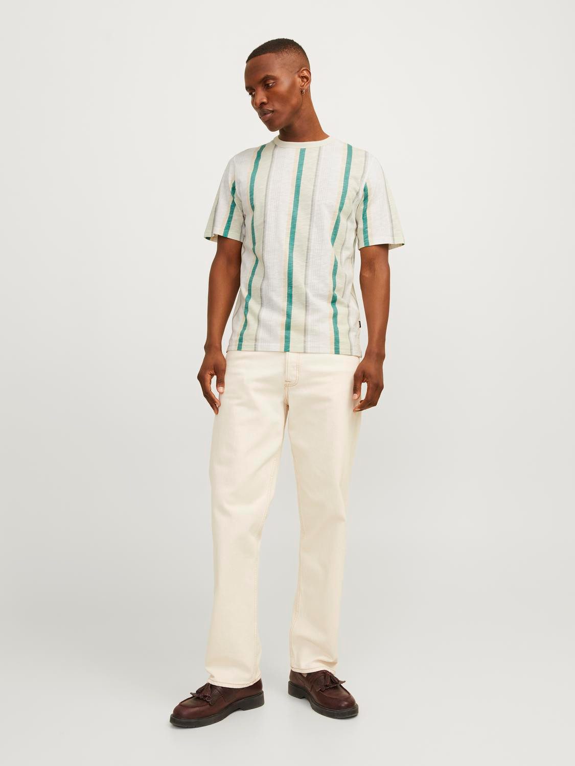 Jack & Jones T-shirt JPRBLAPALMA AOP SS TEE CREW NECK SN