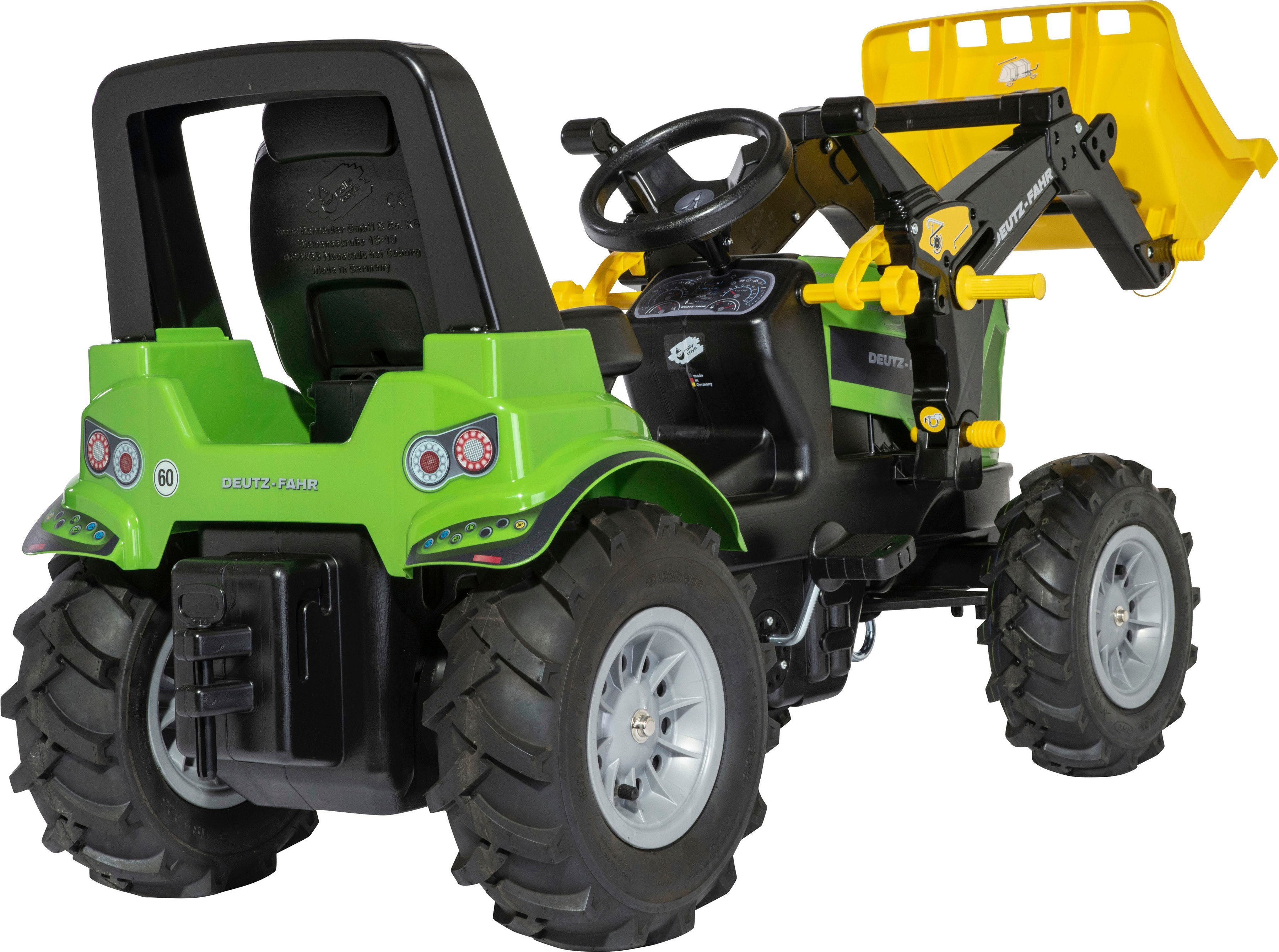rolly toys® Traptractor RollyFarmtrac premium II Deutz 8280 TTV met voorlader en luchtbanden, bxdxh: 150x54x75 cm