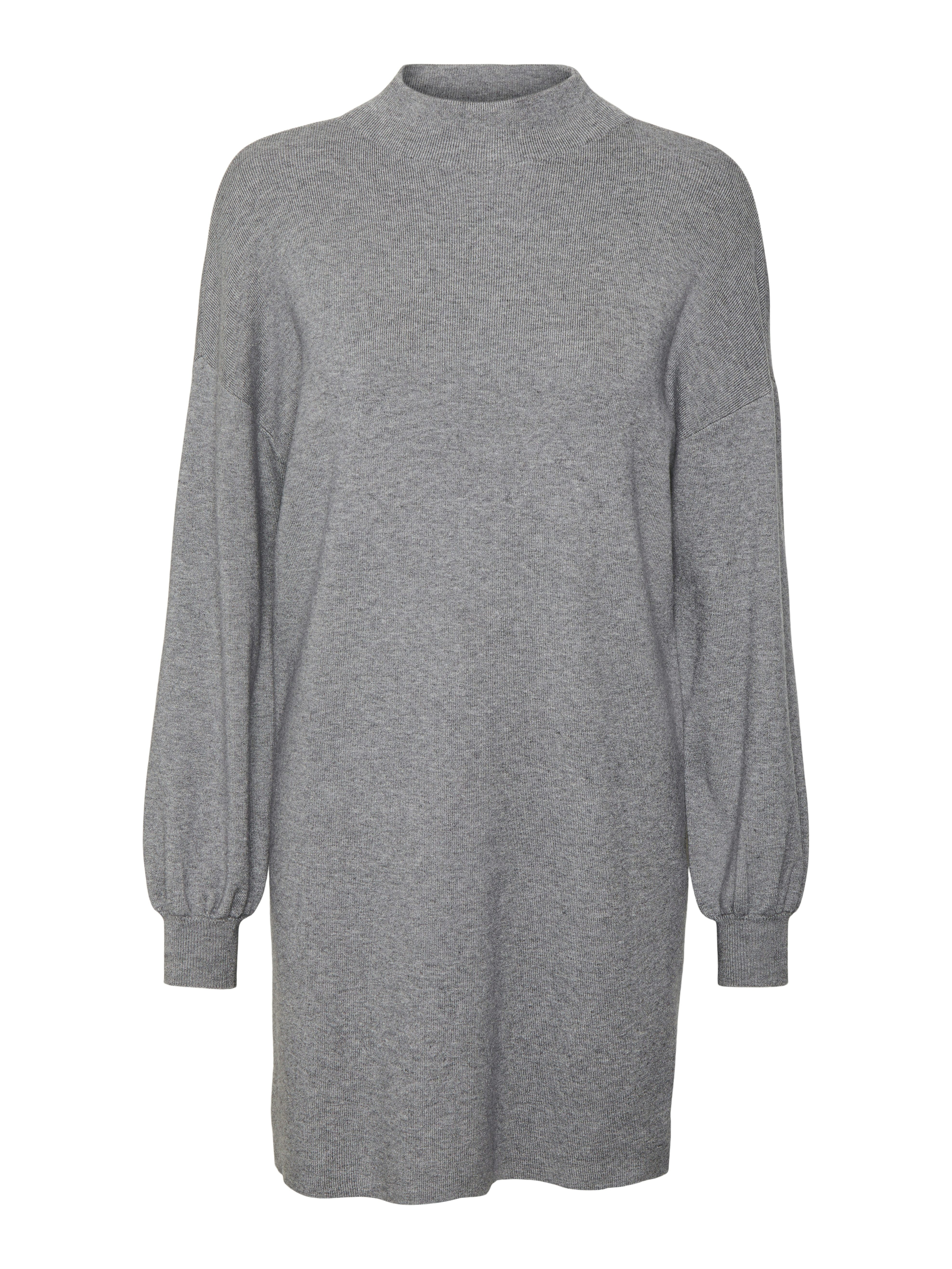 Vero Moda Gebreide jurk VMNANCY LS FUNNELNECK DRESS GA NOOS