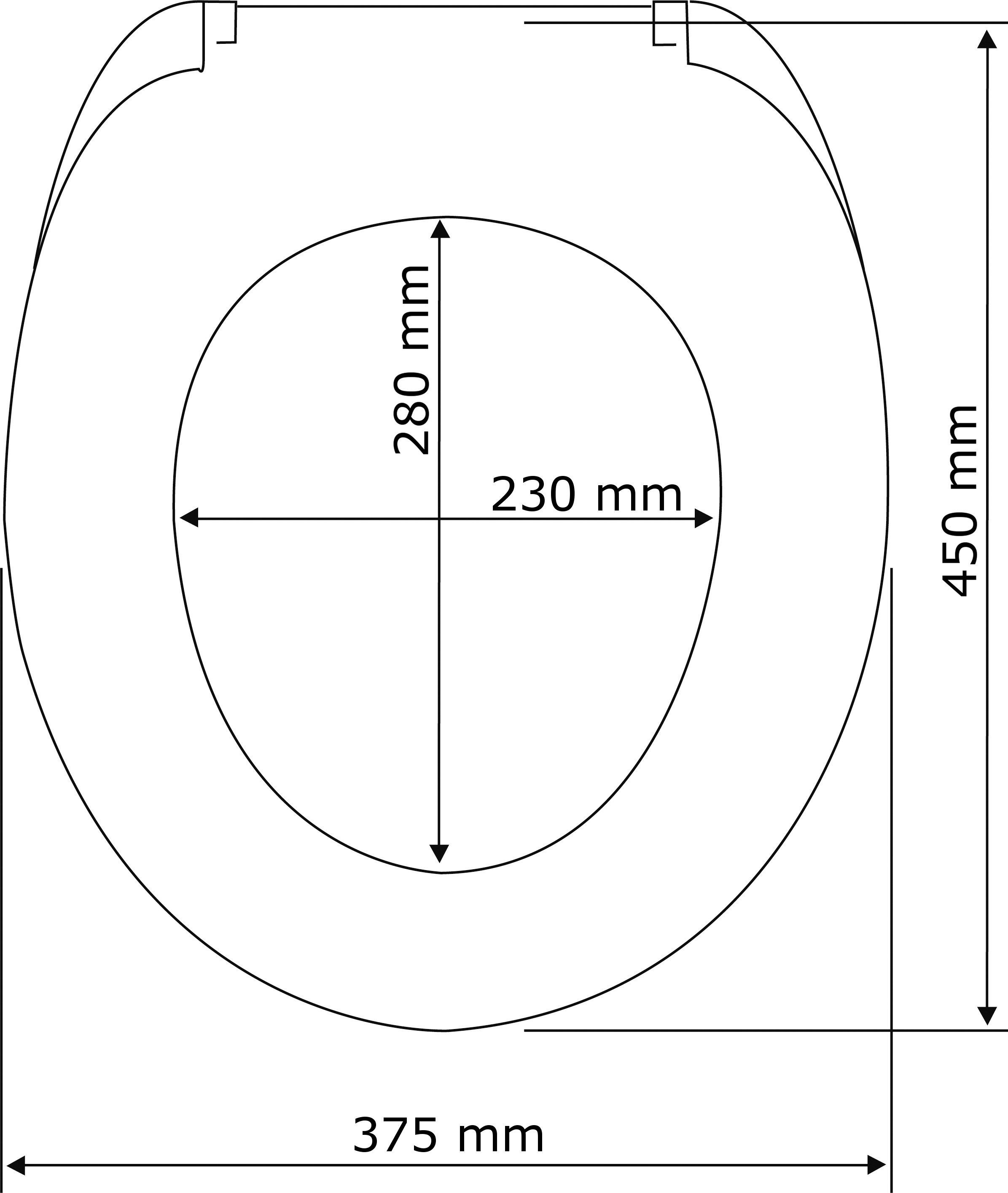 WENKO Toiletzitting Schelp Met soft-closemechanisme
