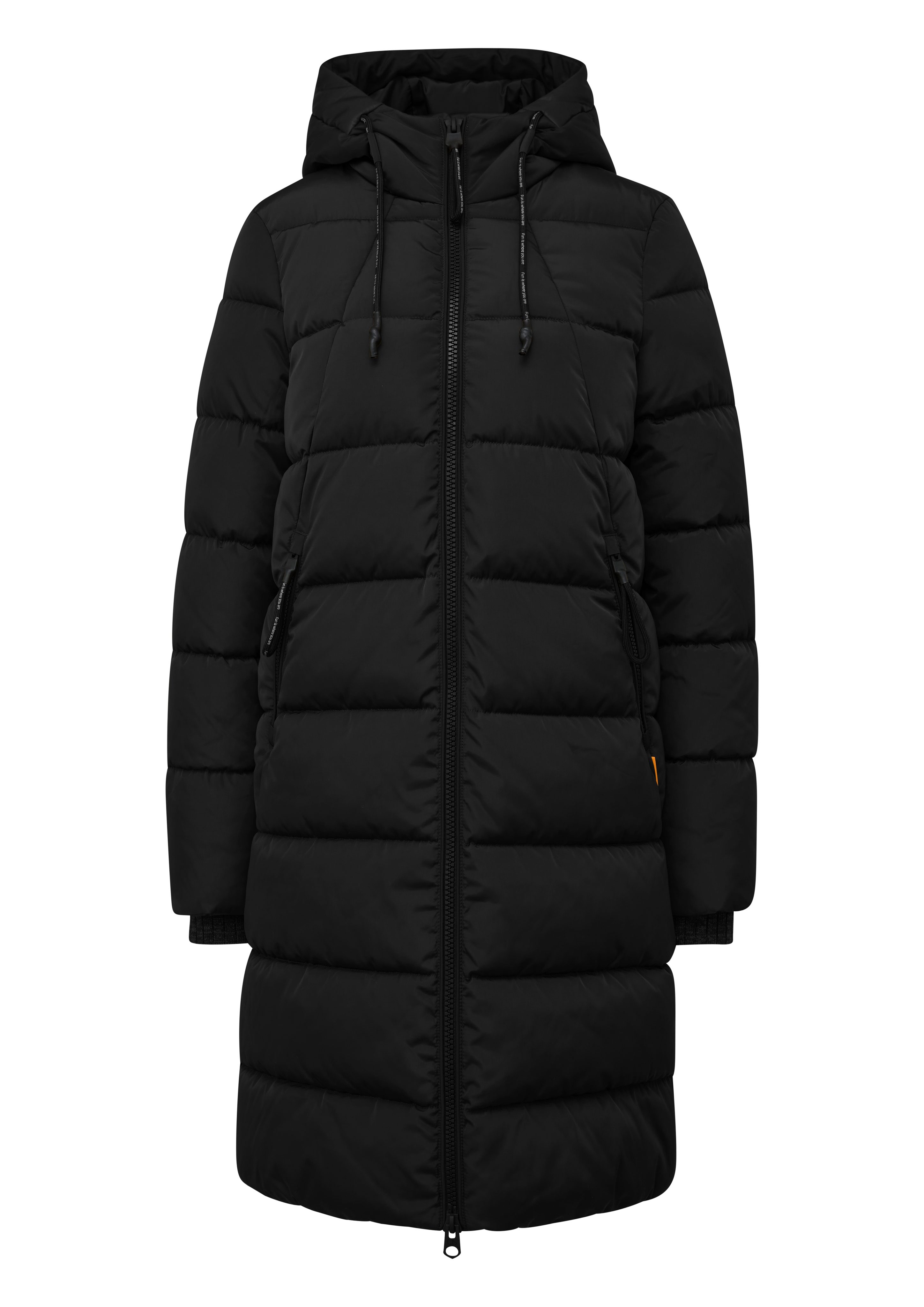 Q S designed by Gewatteerde jas met een capuchon