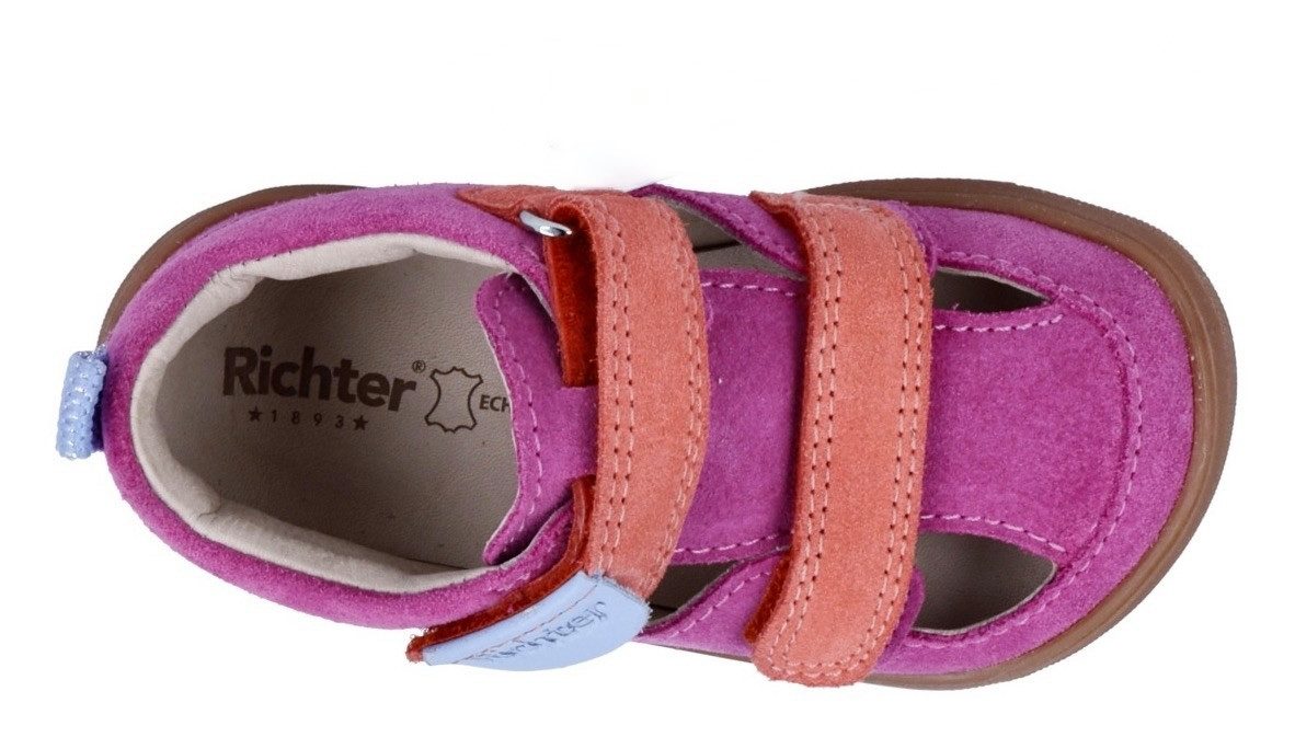 Richter Babyschoentjes Samy WMS: gemiddeld Sandaal met klittenband, maat sjabloon om te downloaden