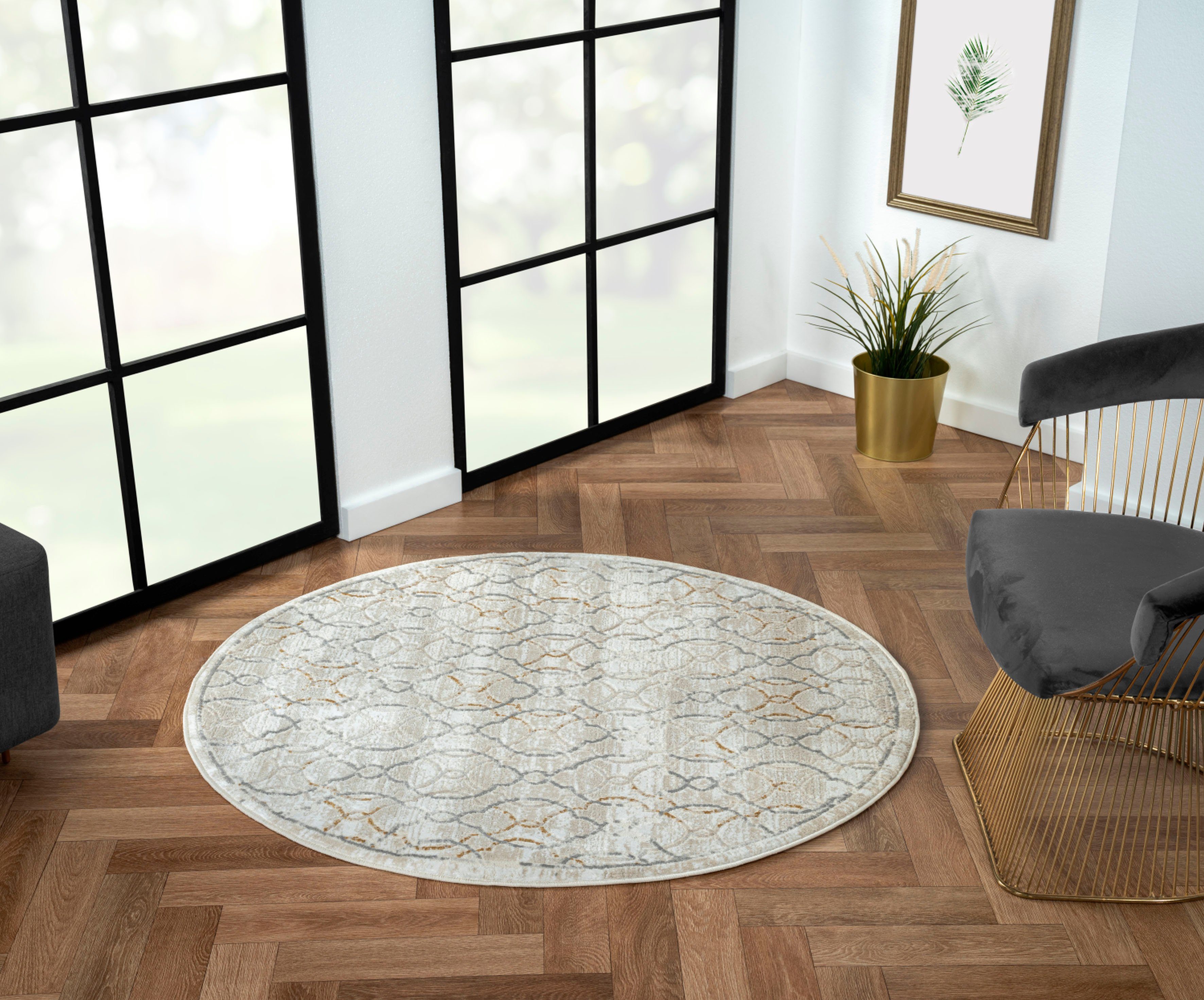 Myflair Möbel & Accessoires Vloerkleed Mijn vloer voorraadopruiming Kortpolig, retro-stijl, bijzonder zacht door microvezel moderne vloerkleden