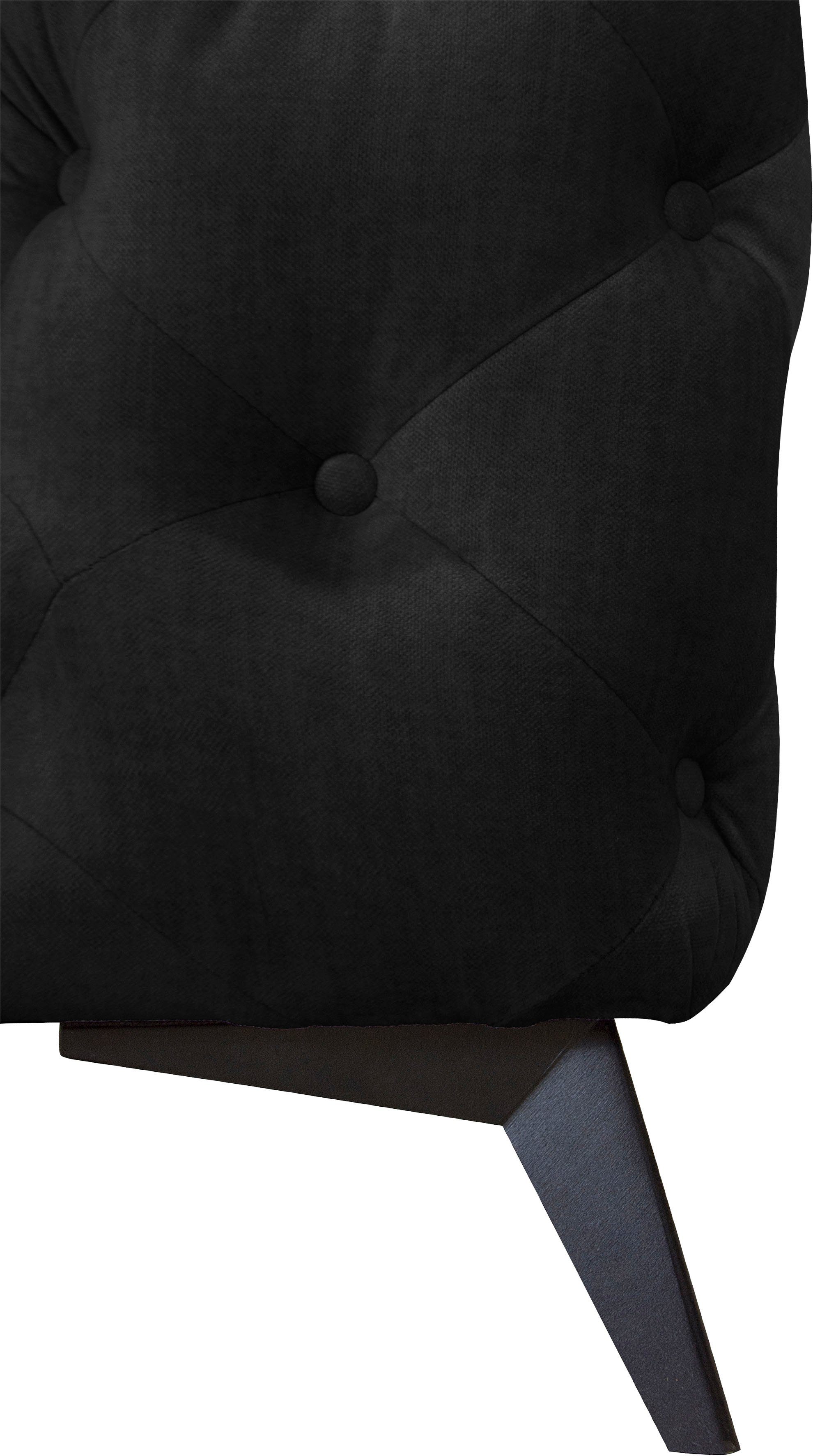 Leonique Chesterfield-bank Glynis L-vorm luxueuze capitonnage, moderne chesterfield look, kleur van de poten ter keuze