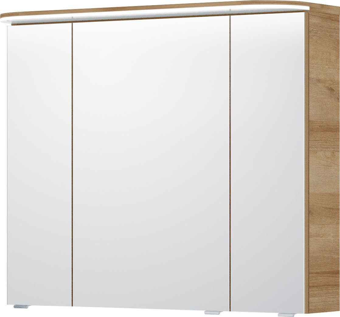 Saphir Spiegelkast Balto sprint badkamerkast met led-kransarmatuur, 85,2 cm breed, 3 deuren