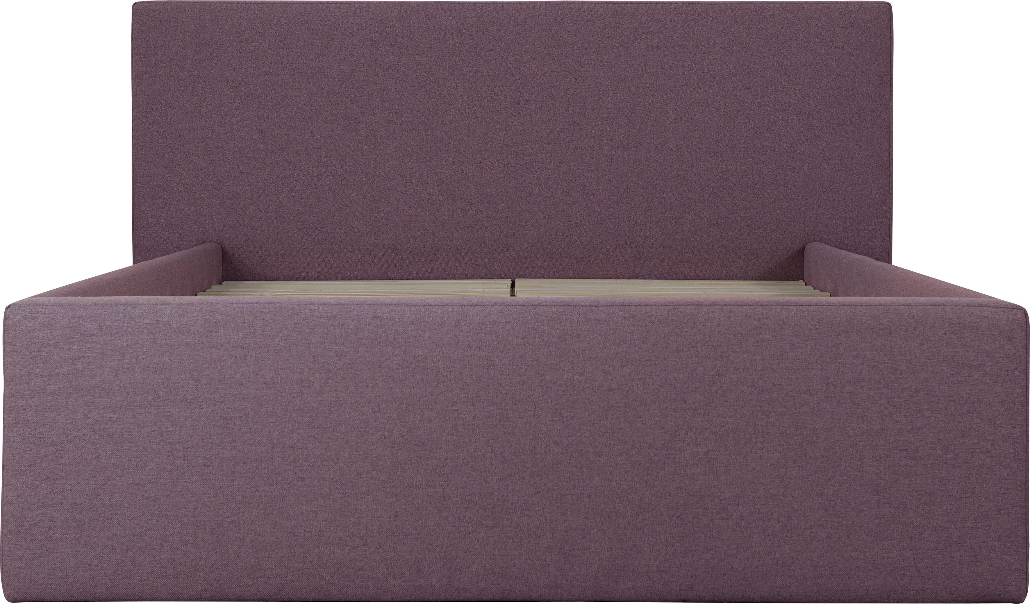 INOSIGN Gestoffeerd bed DALINA rechtlijnig hoofdbord, in 5 breedten, ook in 220 cm lengte