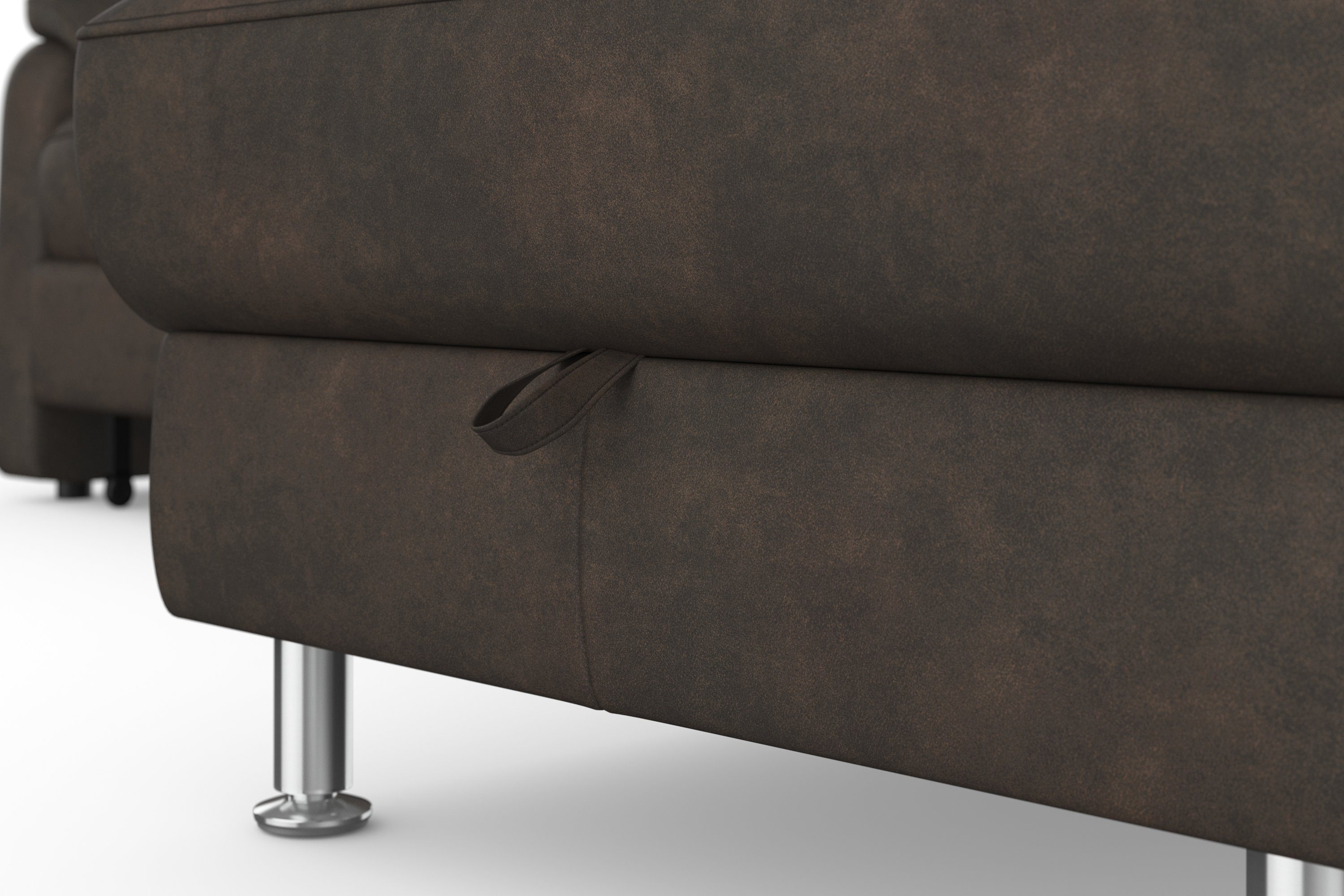 sit&more Hoekbank Freetown L-vorm met verstelbare hoofdsteun en comfortabele binnenvering