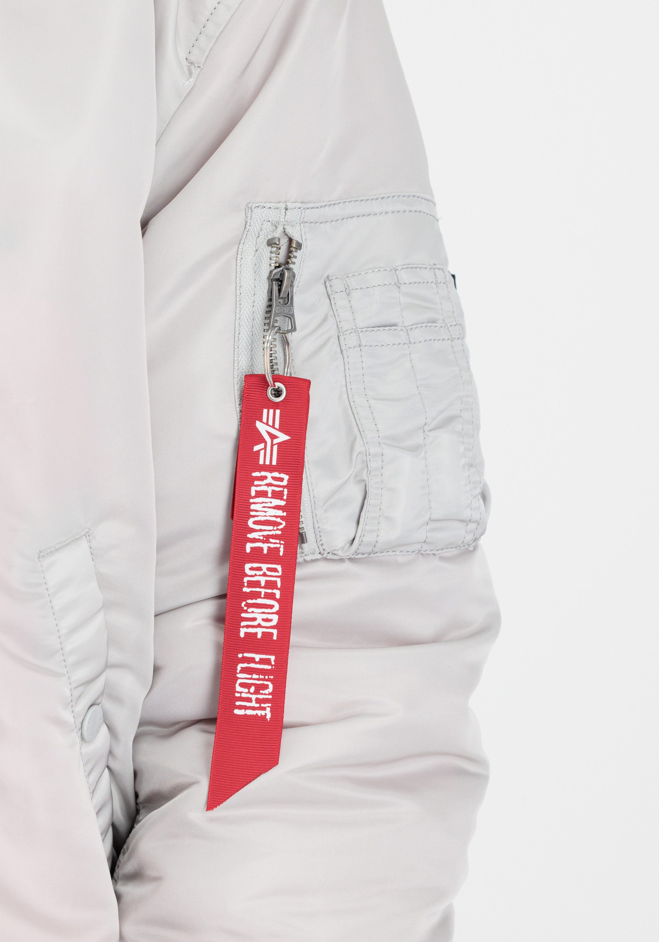 Alpha Industries Bomberjack Mannen Bomberjacks MA-1 Zip Kap Achter EMB