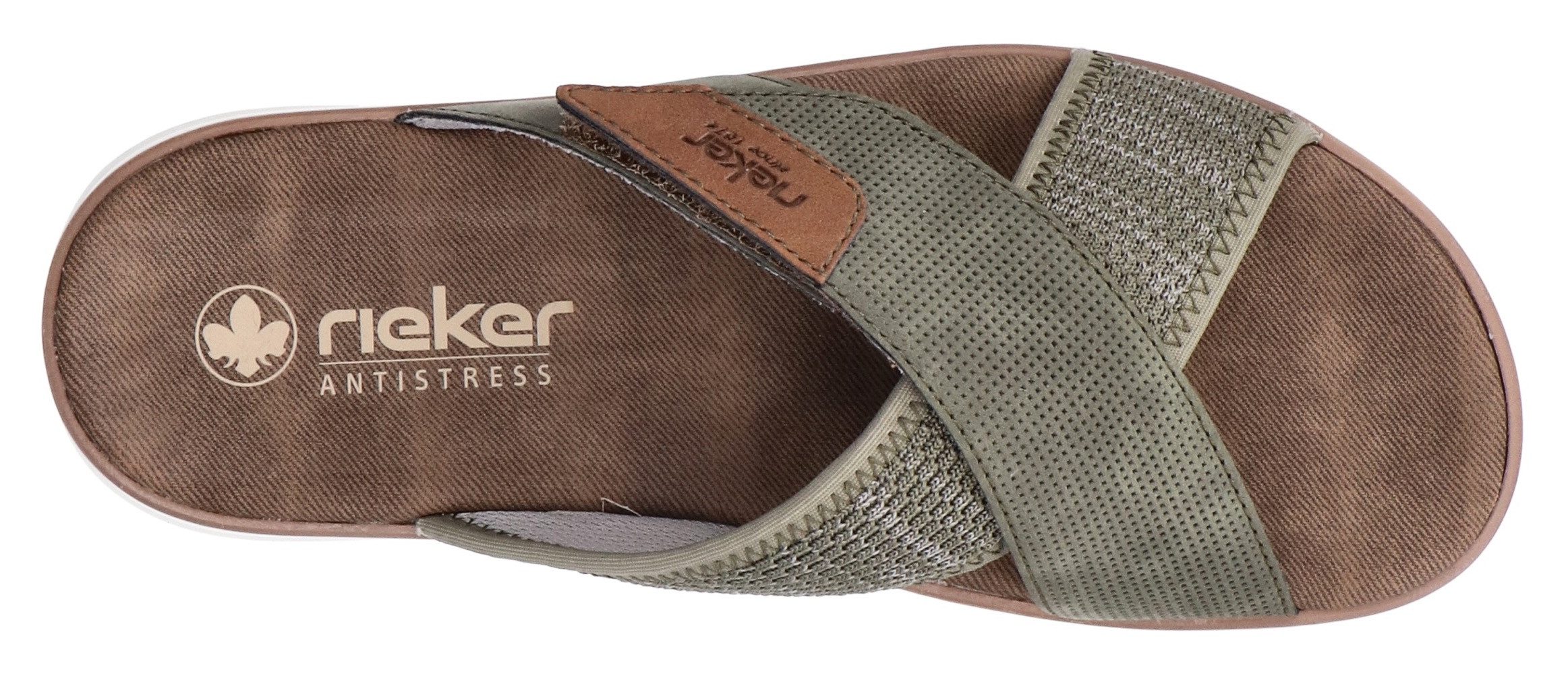 Rieker Slippers , zomer schoen, strand schoen, slippers, huisschoen met klittenband