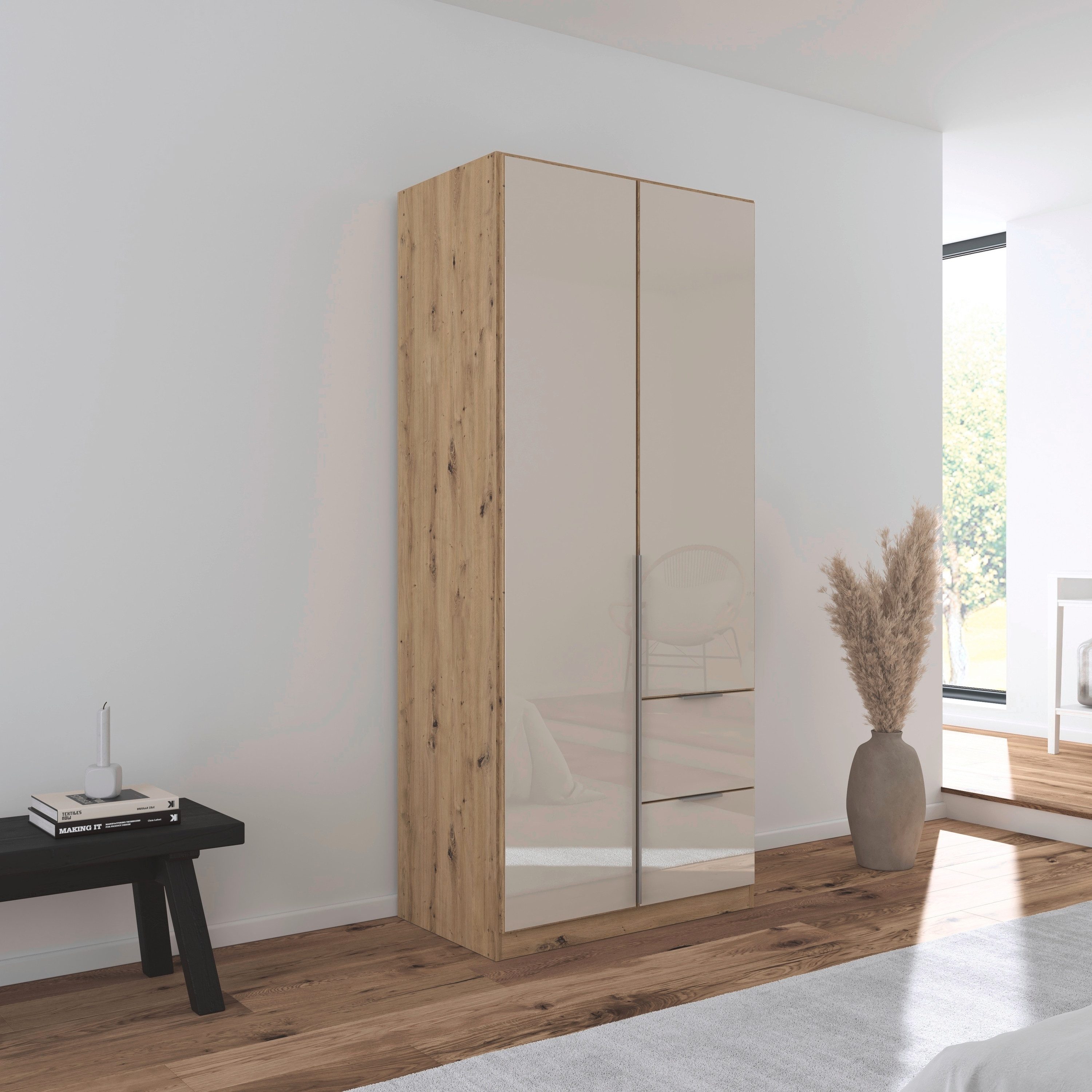 rauch Draaideurkast Kledingkasten kast garderobe AGORDO met glazen front