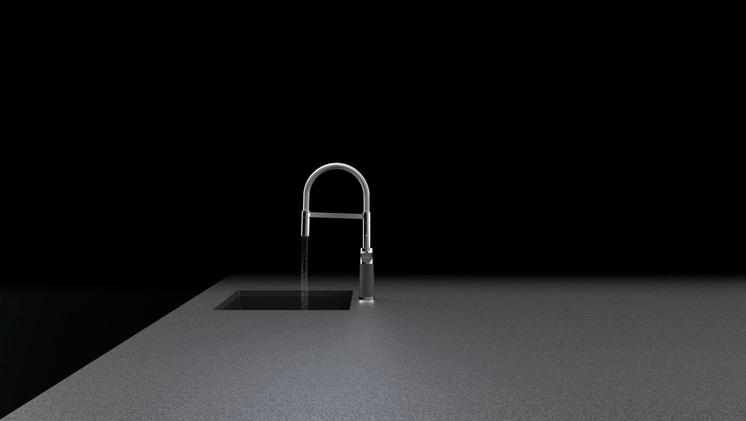Schock Keukenkraan SC-550 Feestuitloop, straal-douche, terugstroombegrenzer, draaibereik 150°