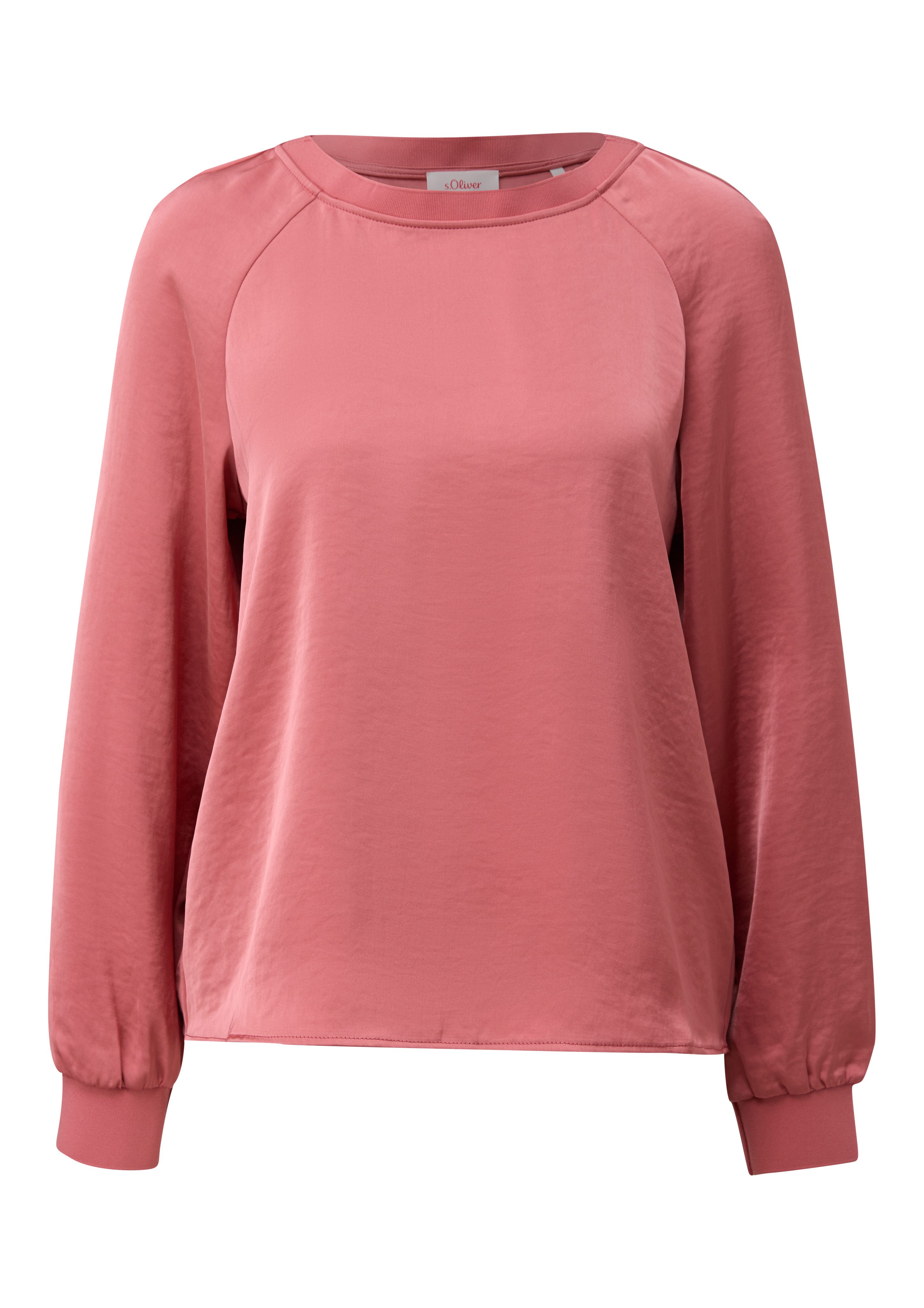 s.Oliver Blouse met lange mouwen in satijnkwaliteit