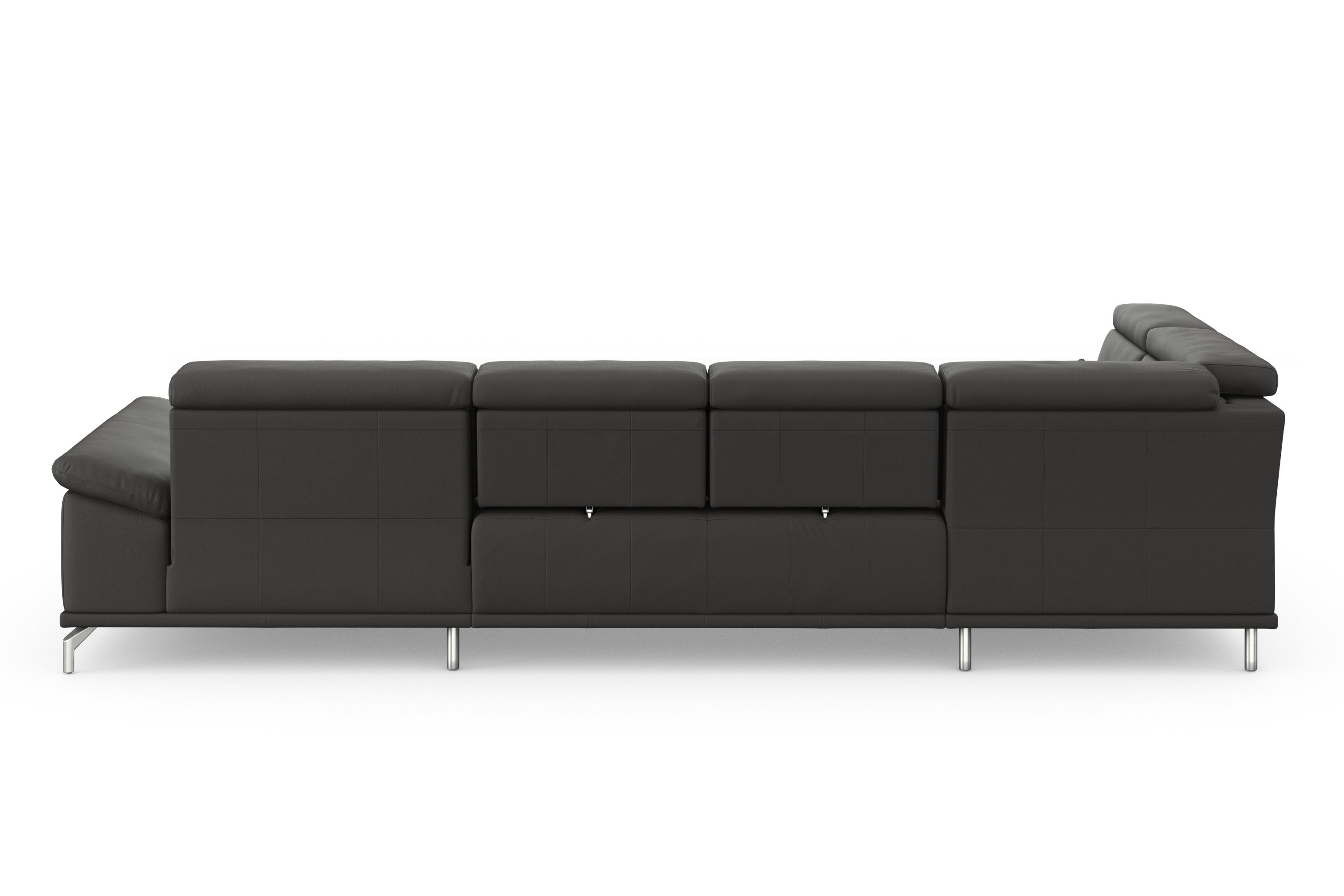 sit&more Zithoek Cabrio U-vorm, met zitdiepteverstelling, arm- en hoofdsteunverstelling