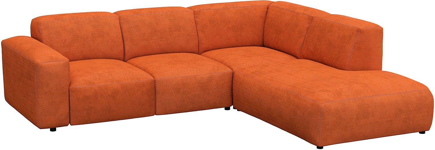 FLEXLUX Hoekbank Lucera, super zitcomfort door koudschuim in de zitting, L-vorm