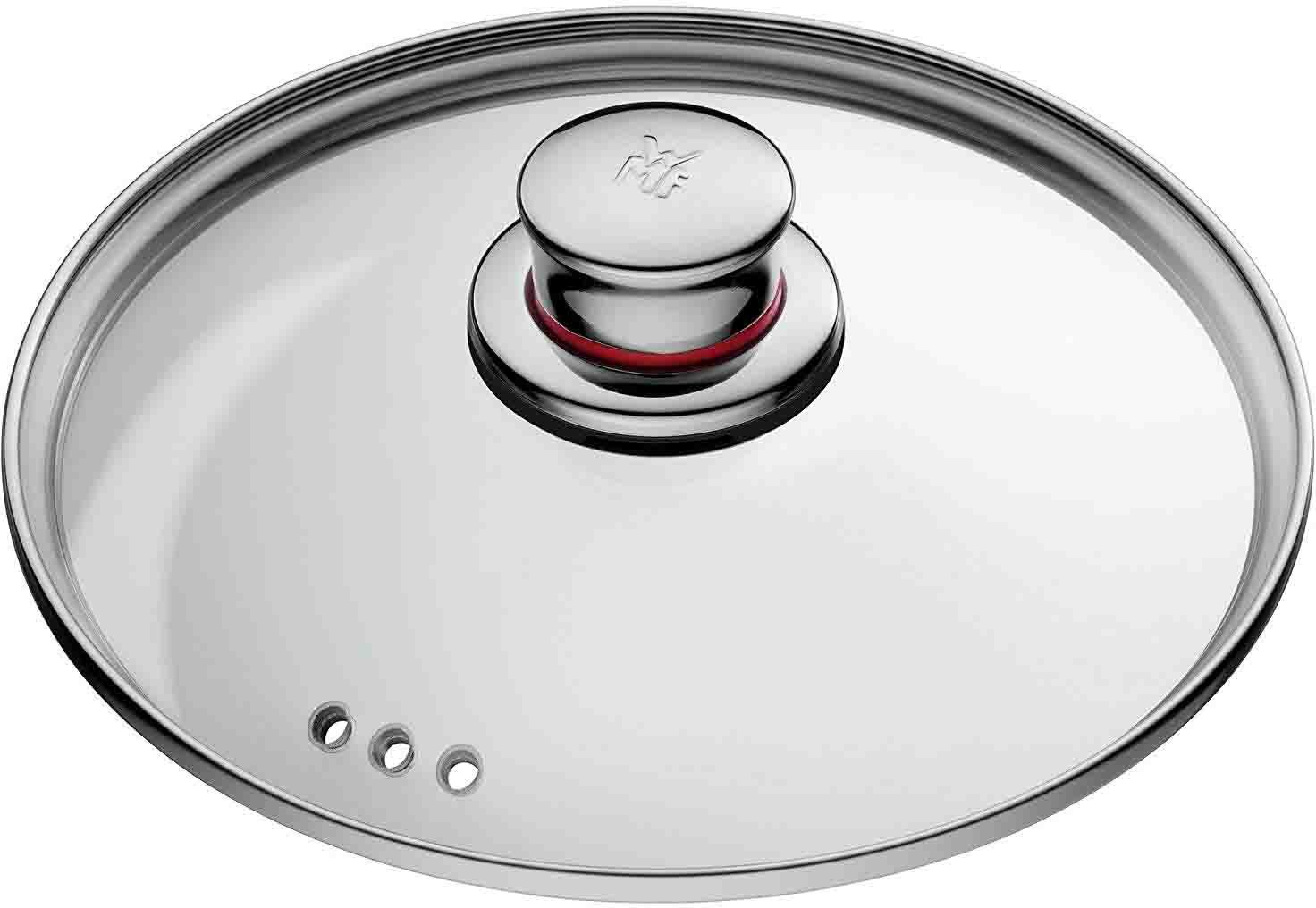 WMF Pannenset Quality One inductie, kookpan set met glazen deksel Stoomopening, zonder interne schaalverdeling, geschikt voor alle kookplaten (set, 8-delig)