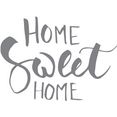 queence wandfolie home sweet home (1 stuk) grijs