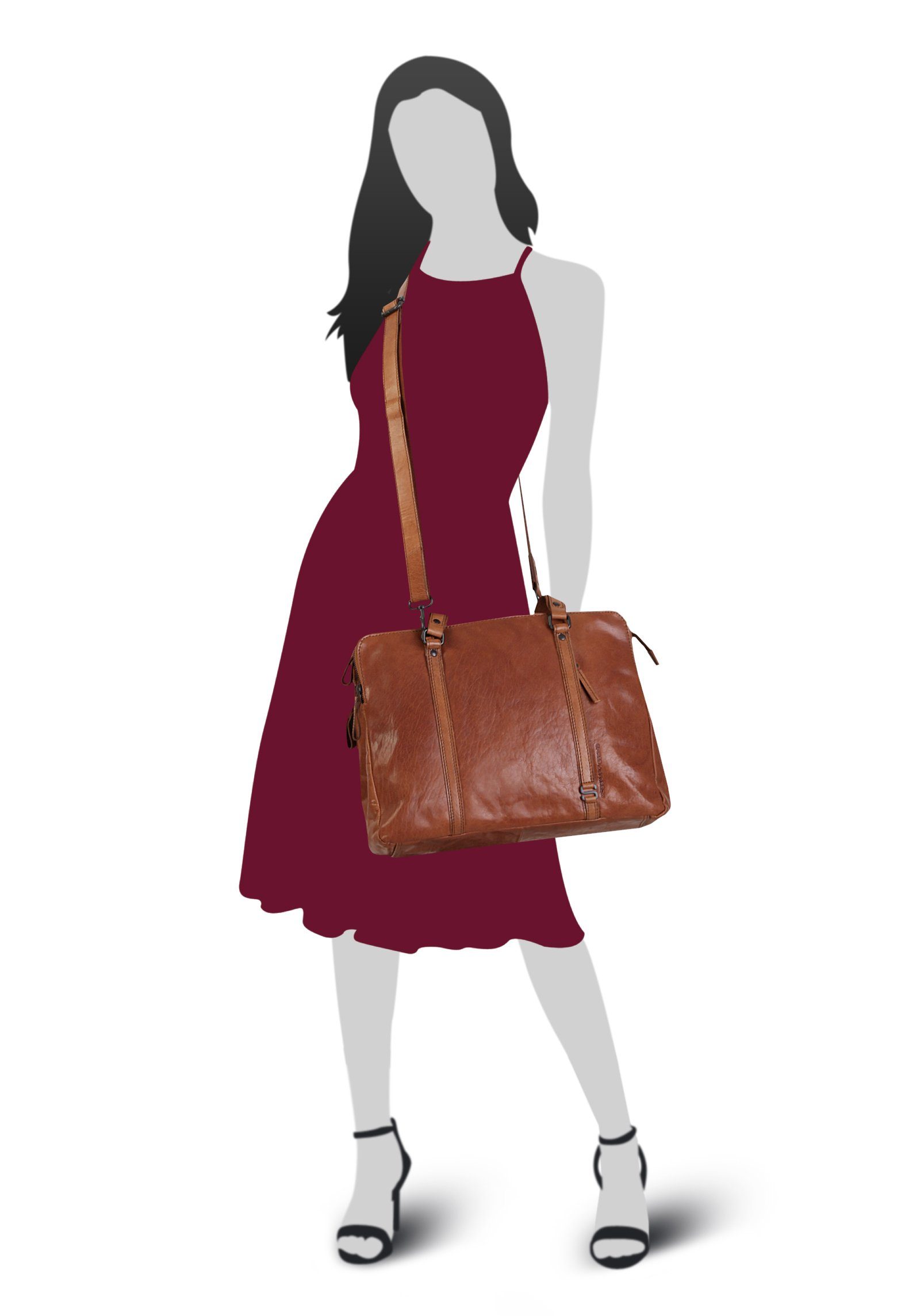 Spikes & Sparrow Shopper LAPTOP SHOULDERBAG