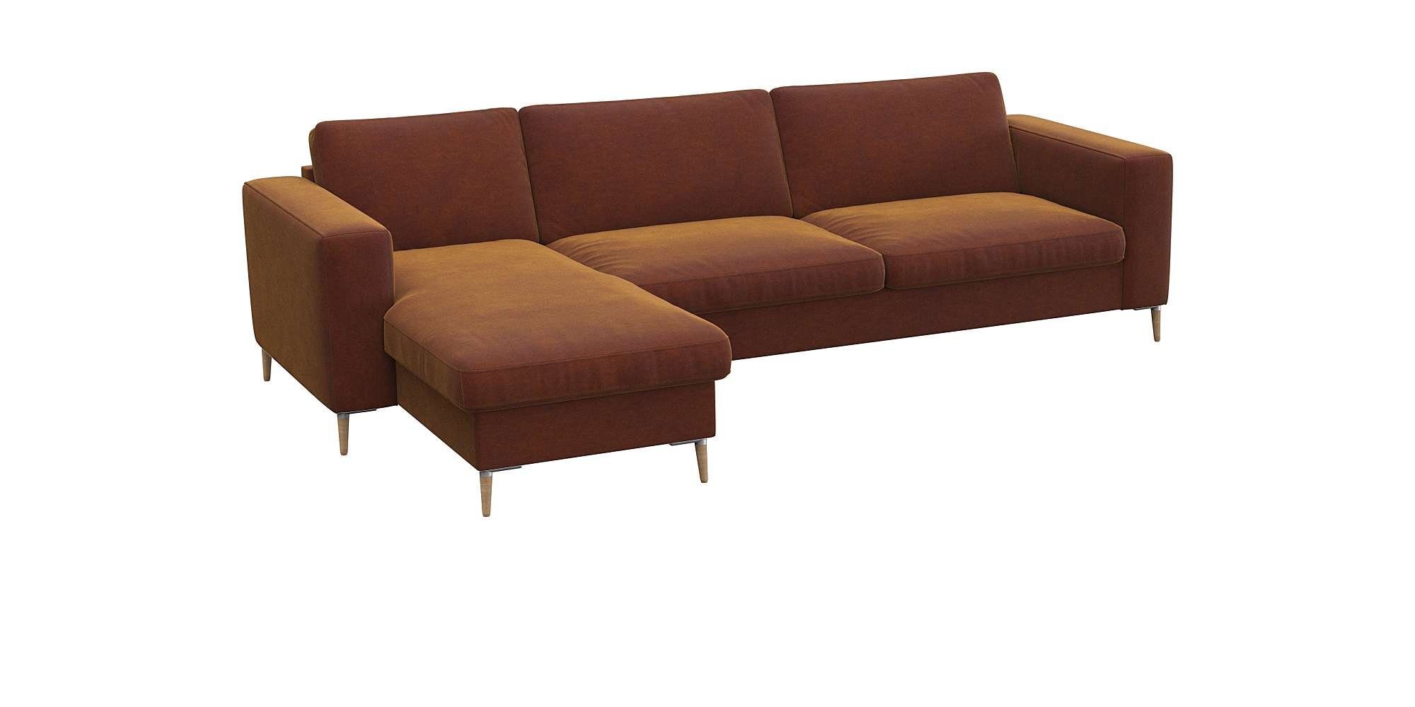 FLEXLUX Hoekbank Fiore, zitconstructie met hoogwaardig koudschuim voor meer zitcomfort