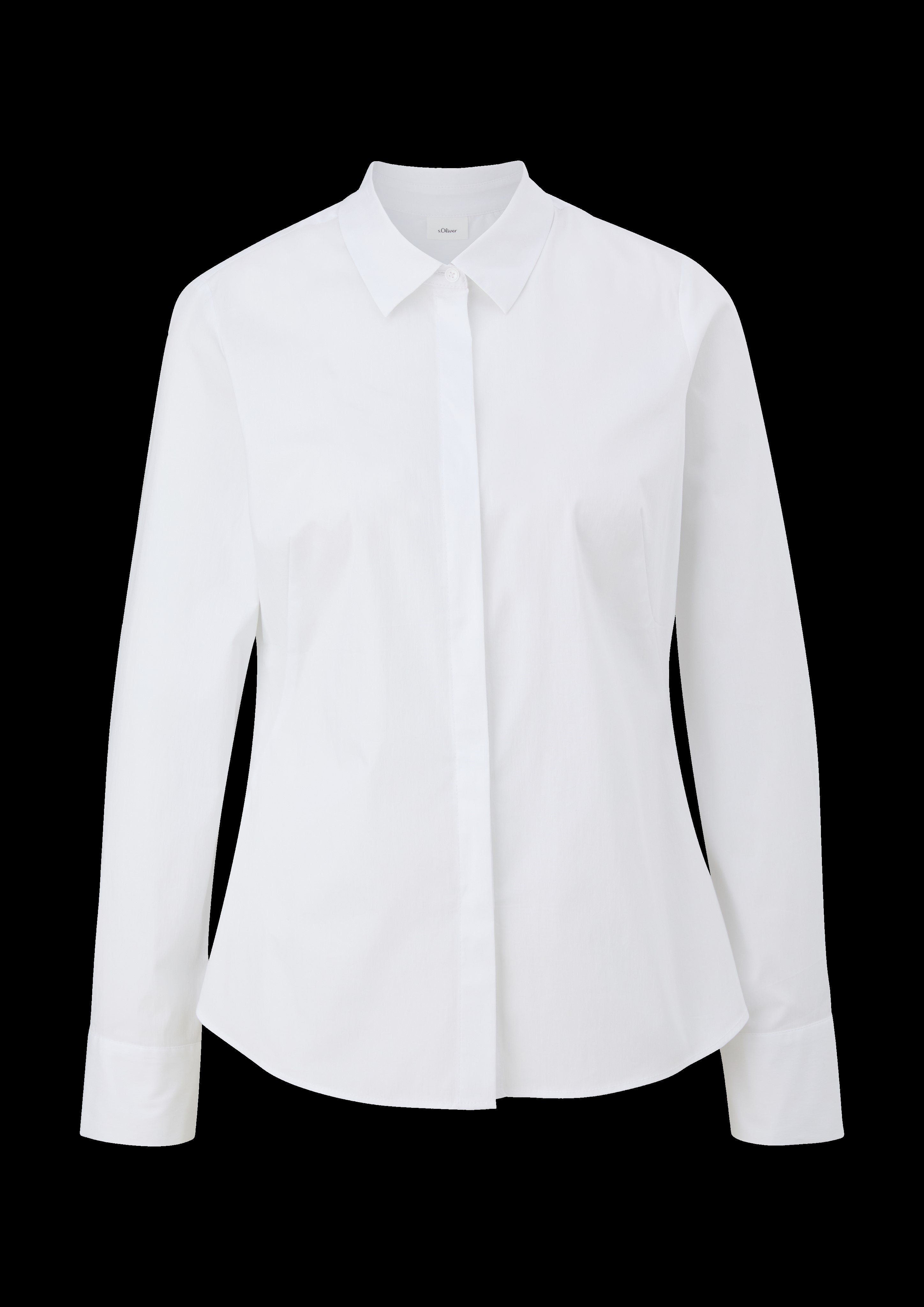 s.Oliver BLACK LABEL Klassieke blouse met verborgen knoopsluiting