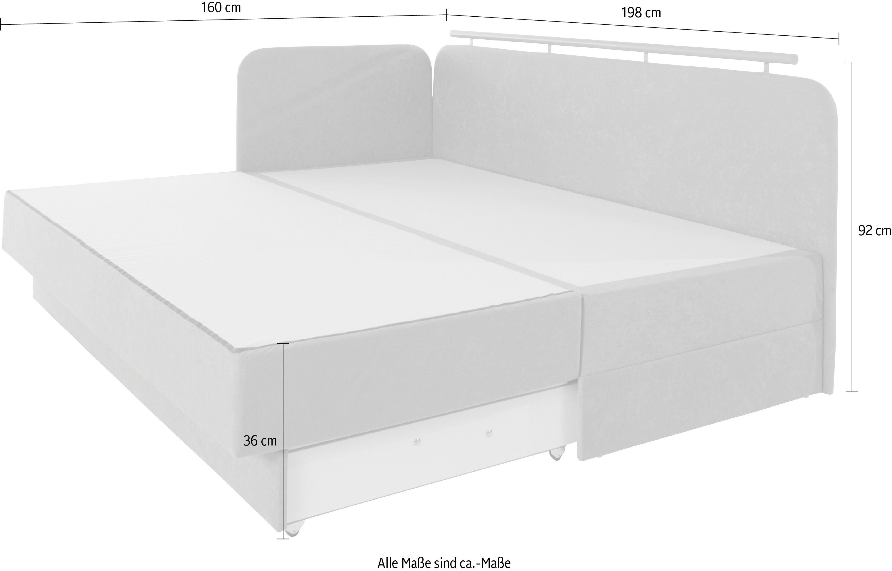 Maintal Bed Diana met bergruimte