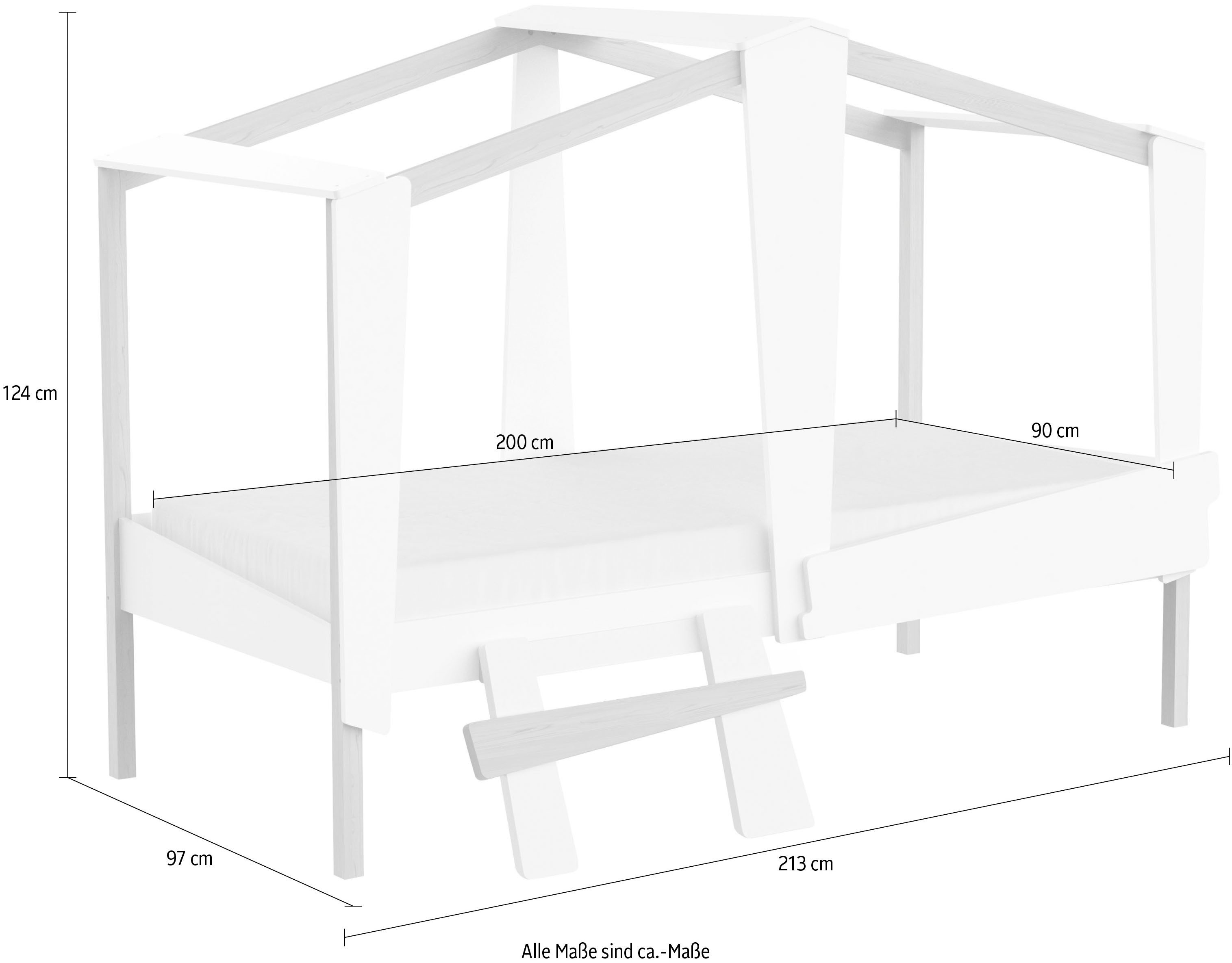 Demeyere GROUP Speelbed Cabane Bed in de vorm van een boomhut