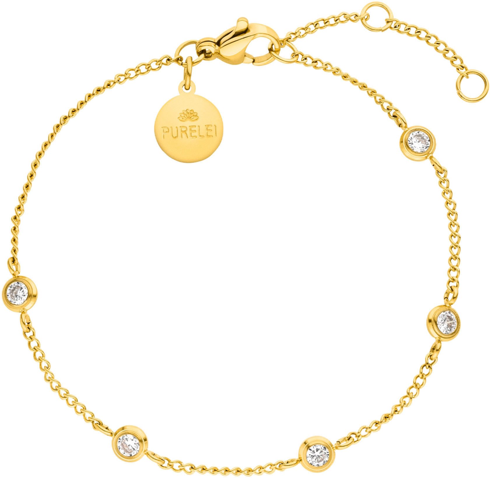 Purelei Armband Sieraden cadeau Spotlight armband, 22462-Armband-Spotlight dames armbanden goud