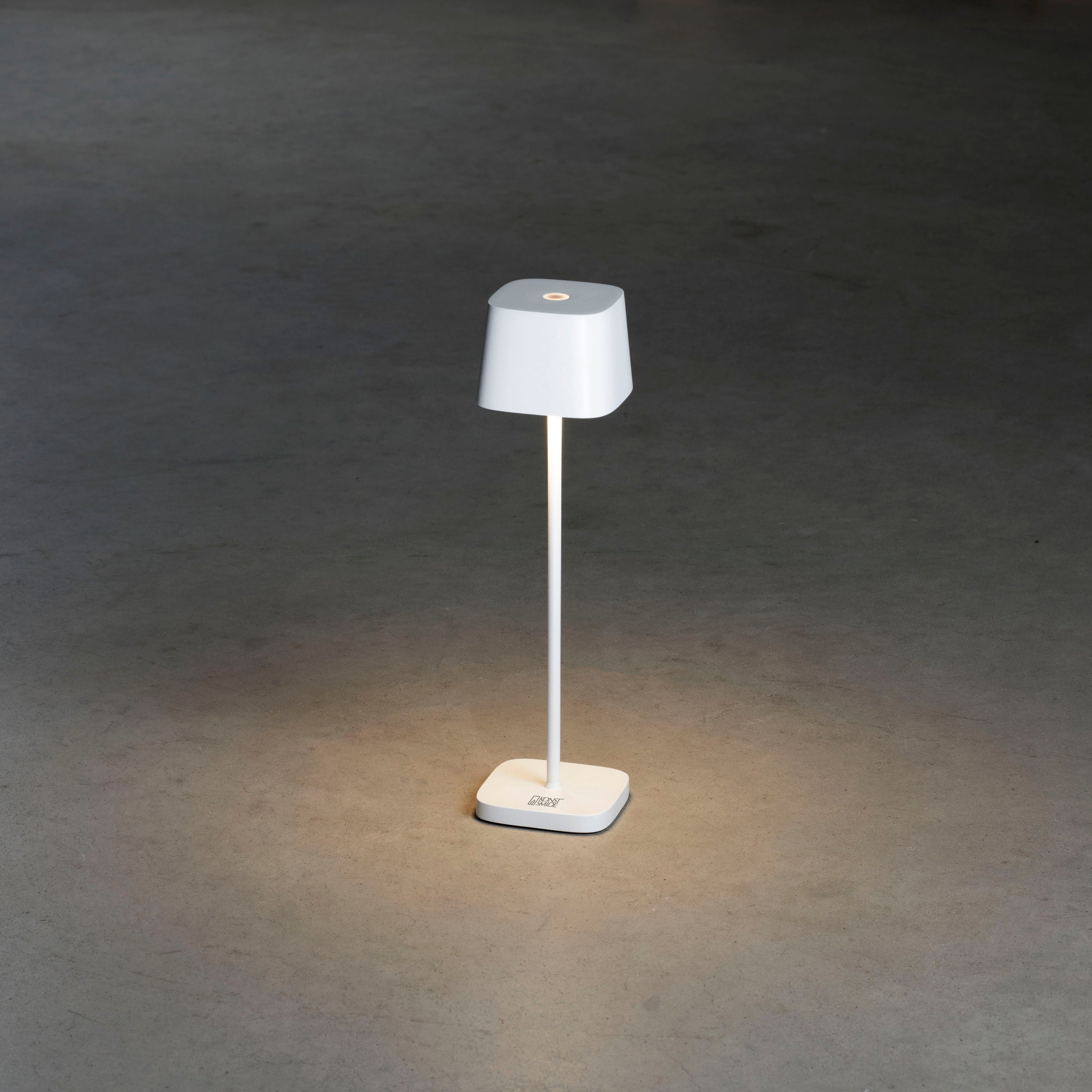 KONSTSMIDE Led-tafellamp Capri-Mini Capri-mini USB-tafellamp, 2700/3000K, dimbaar, vierkant (2 stuks)